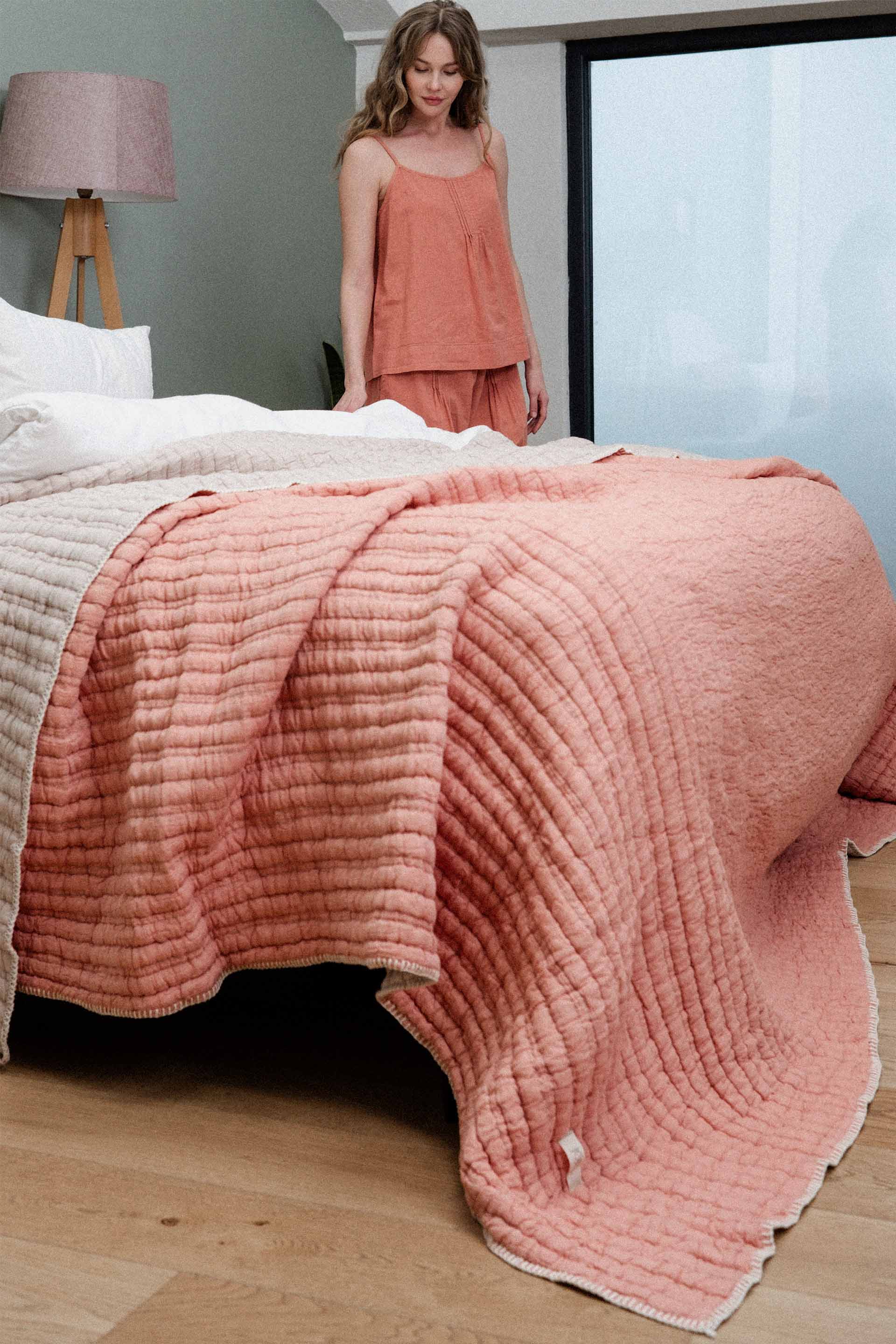 Meloni Çift Kişilik Yatak Örtüsü Jojomia Yatak Örtüsü