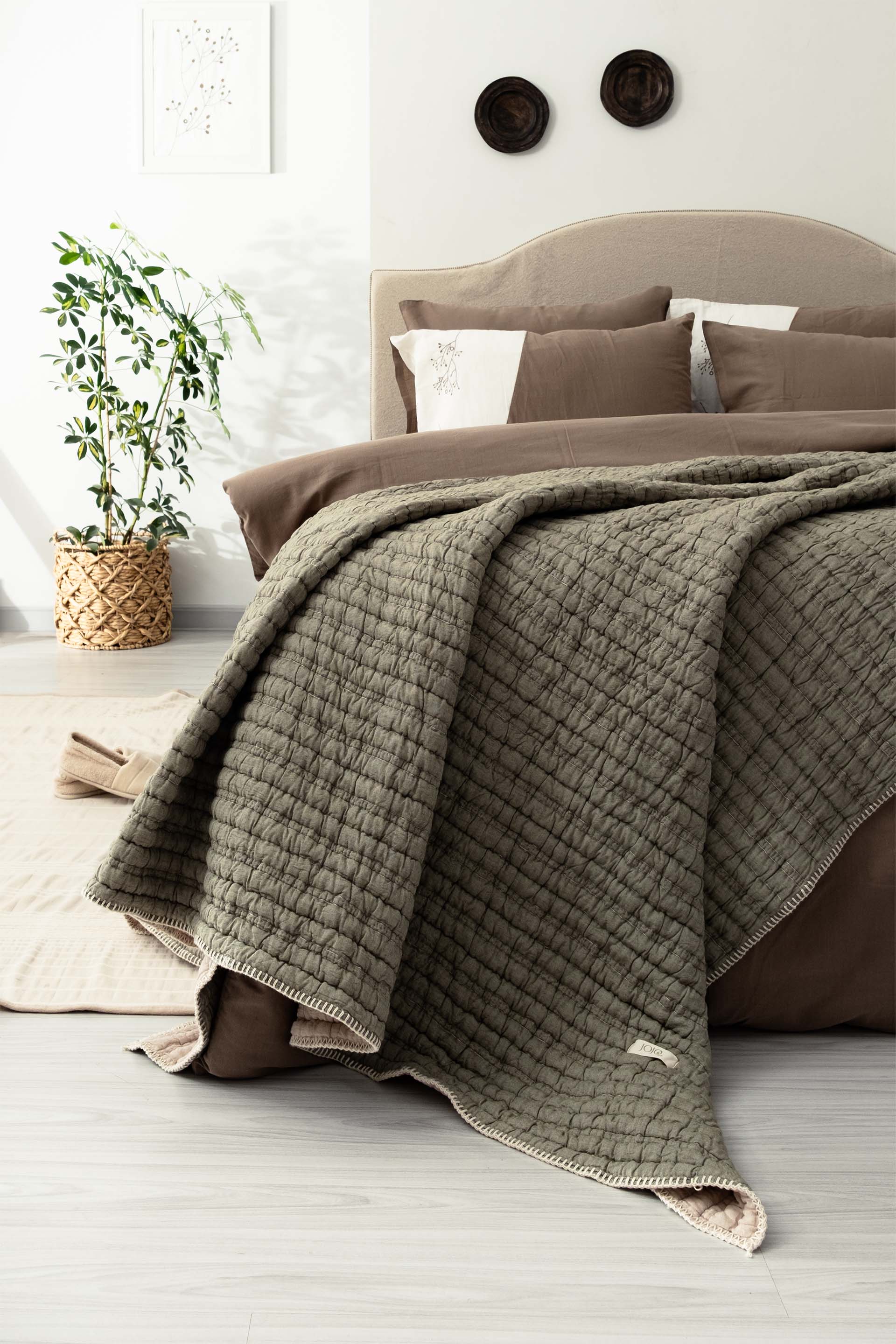 Meloni Çift Kişilik Yatak Örtüsü Jojomia Yatak Örtüsü