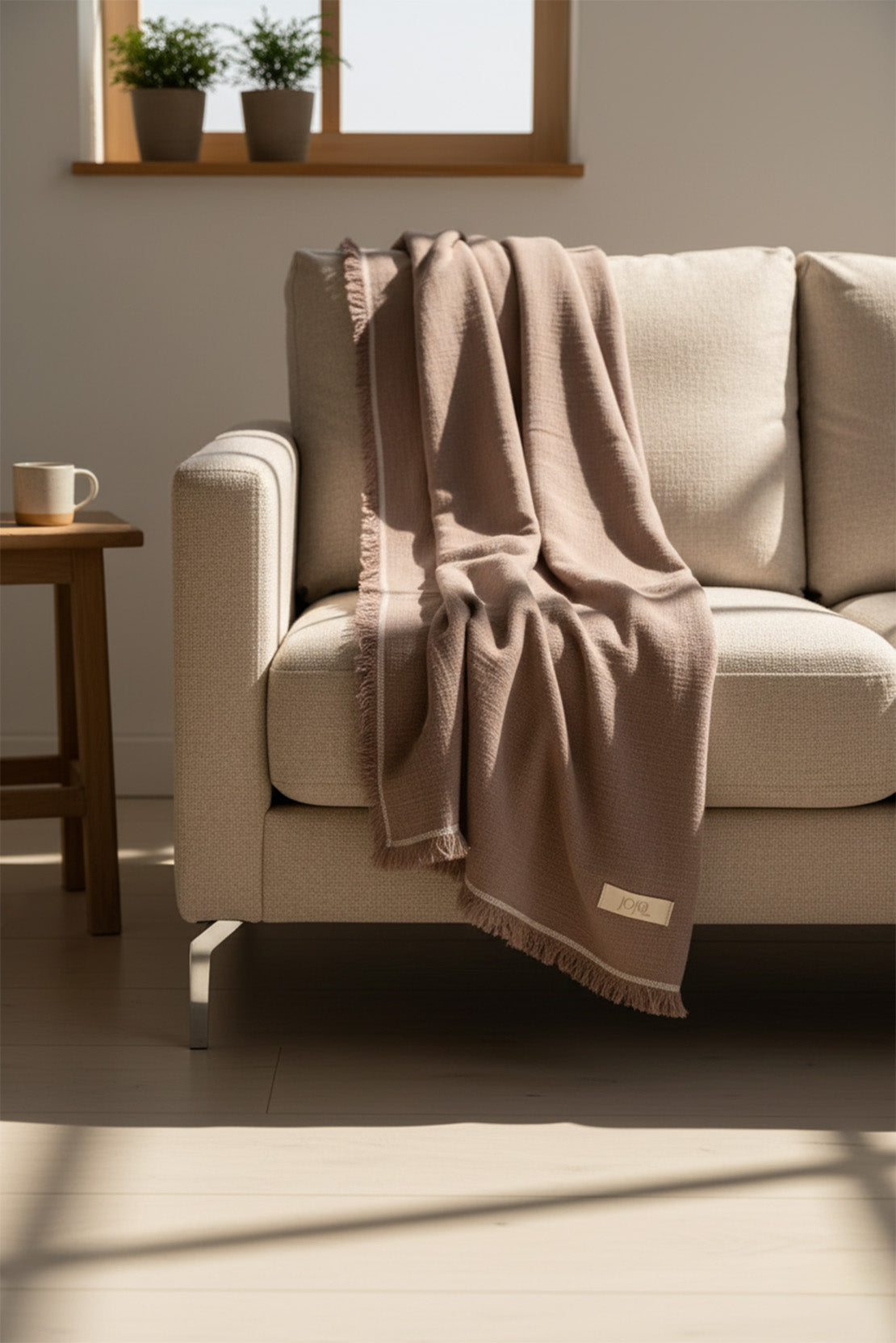 Odin Püsküllü Throw Koltuk Şalı Battaniyesi Jojomia Koltuk Şalı