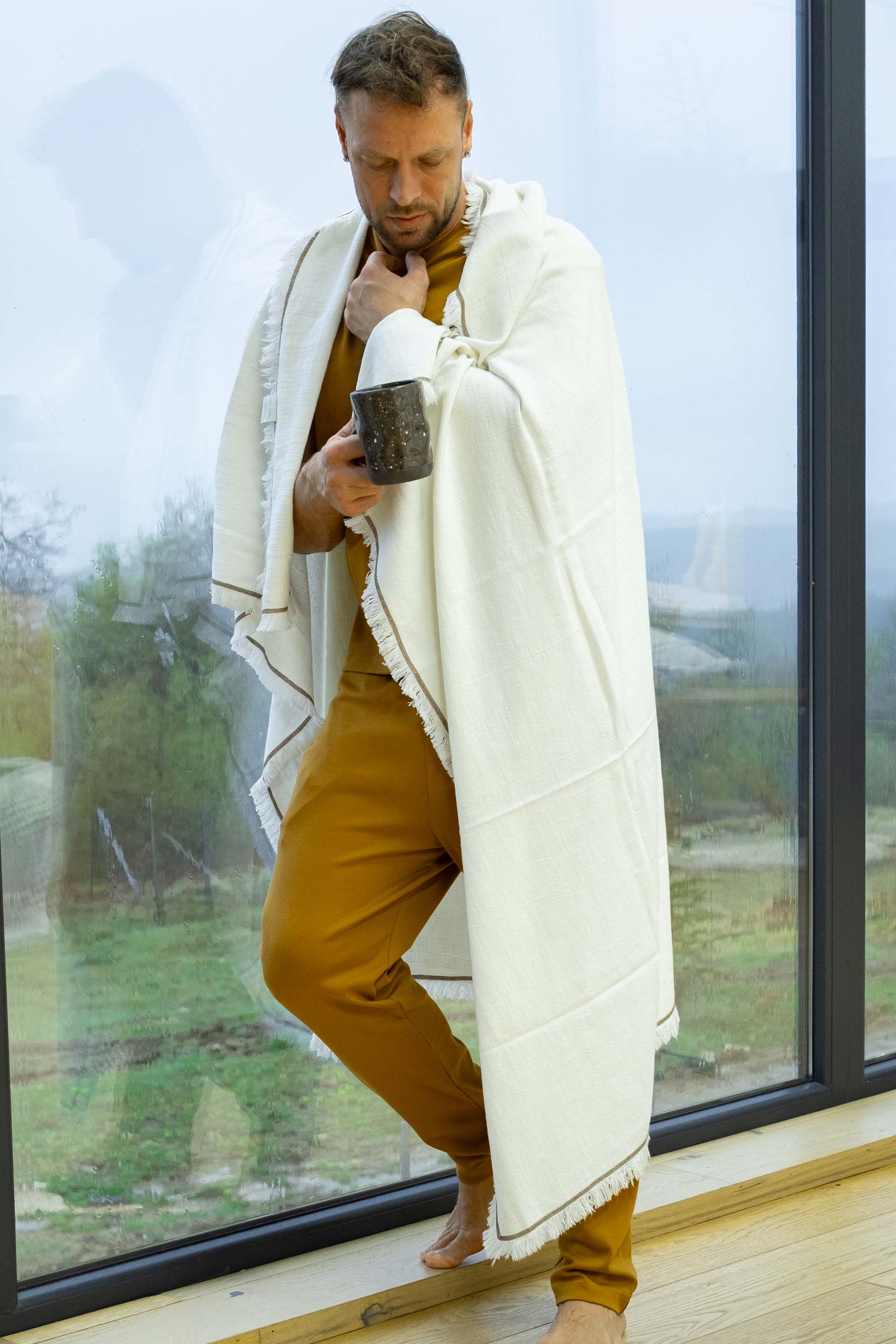 Odin Püsküllü Throw Koltuk Şalı Battaniyesi Jojomia Koltuk Şalı