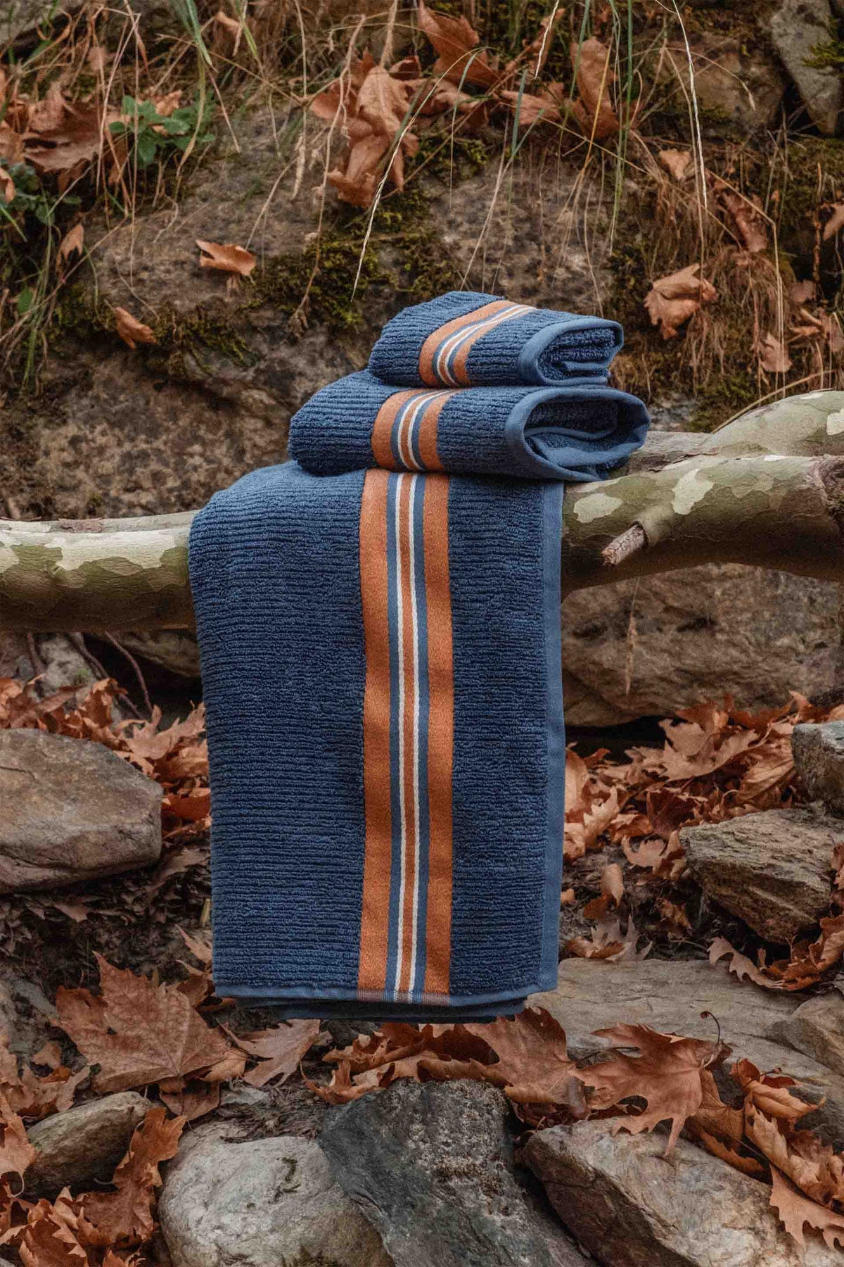 Strada Havlu Premium Set - Denim&Hardal Jojomia