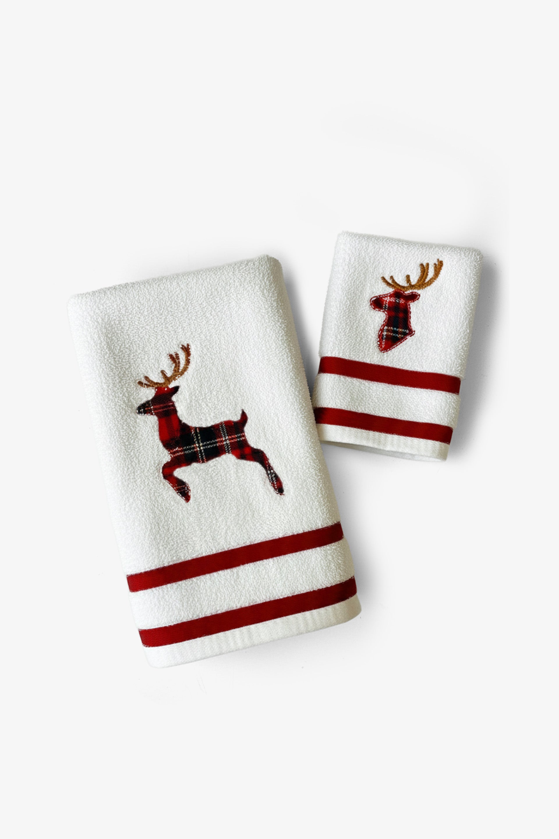 Velora Yüz Havlusu Geyik Nakışlı 50x90 Jojomia Yüz Havlusu