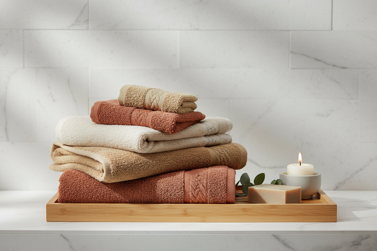 Pamuk havlu seti ile spa atmosferi yaratma rehberi – Jojomia banyo koleksiyonu