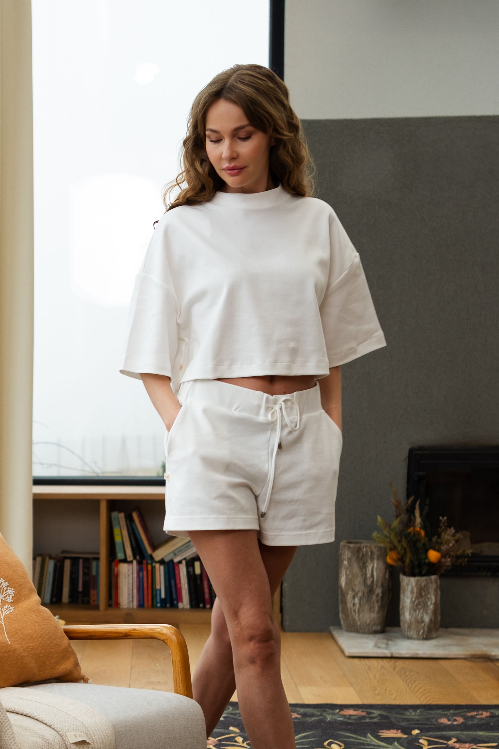 Anesha Crop Basic Tişört Jojomia T-Shirt