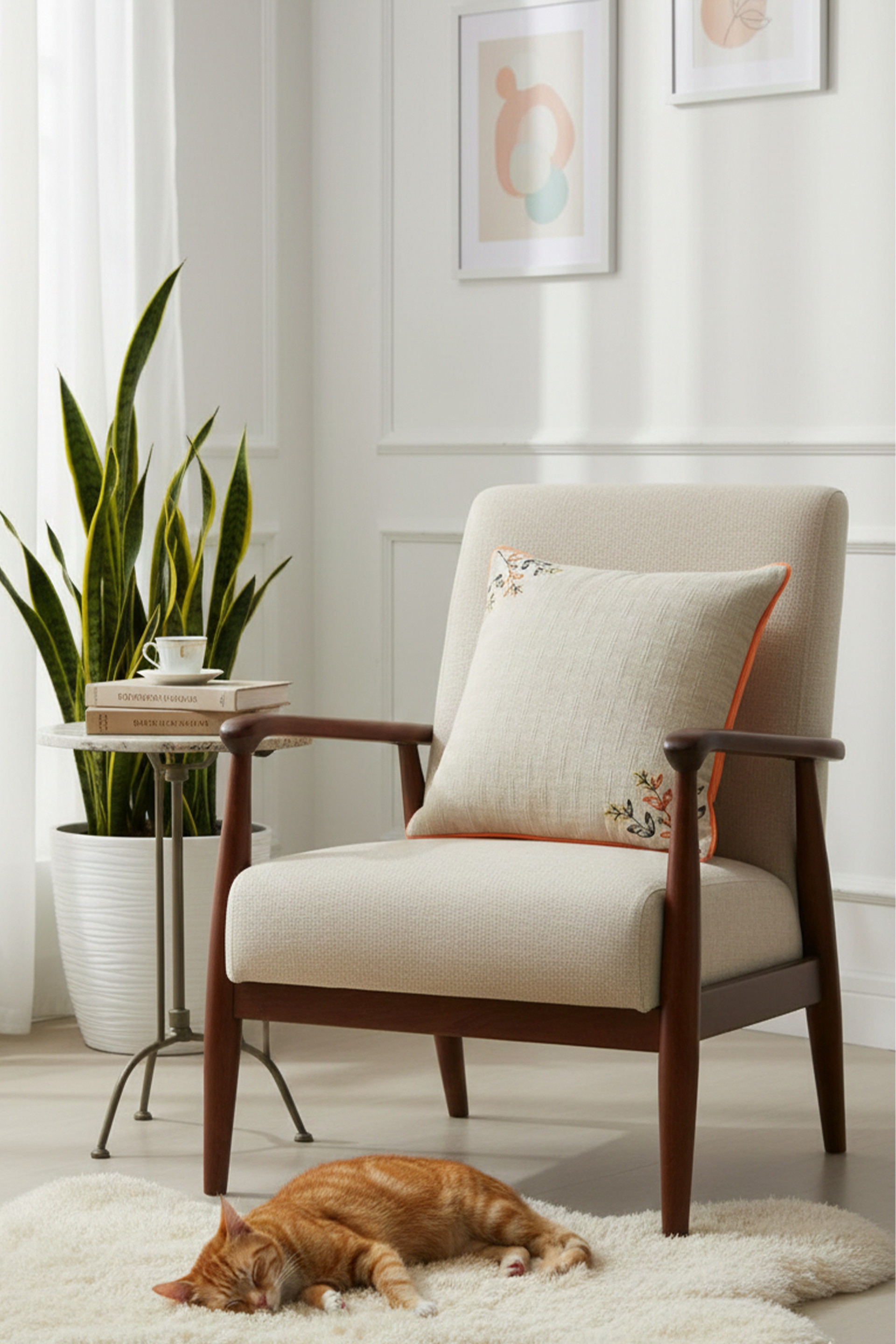 Floş Kırlent Kılıfı Nakışlı Jojomia Kırlent Kılıfı