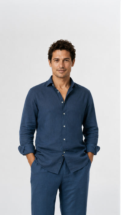 Floma Erkek Keten Gömlek – Lonse Linen™