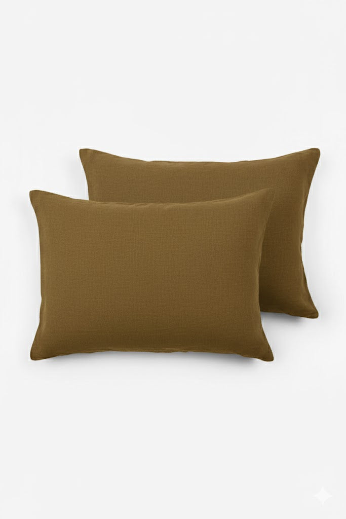 Lona 2'li Keten Yastık Kılıfı 50x70 Jojomia Yastık Kılıfı