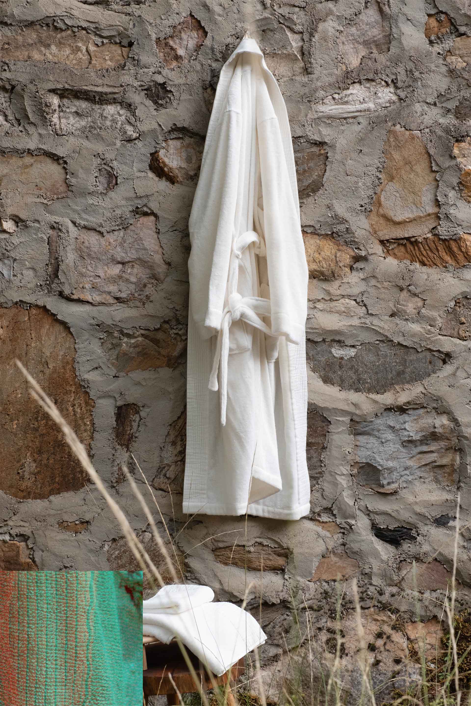 Lavinia Unisex Bornoz Krem Jojomia Bornoz