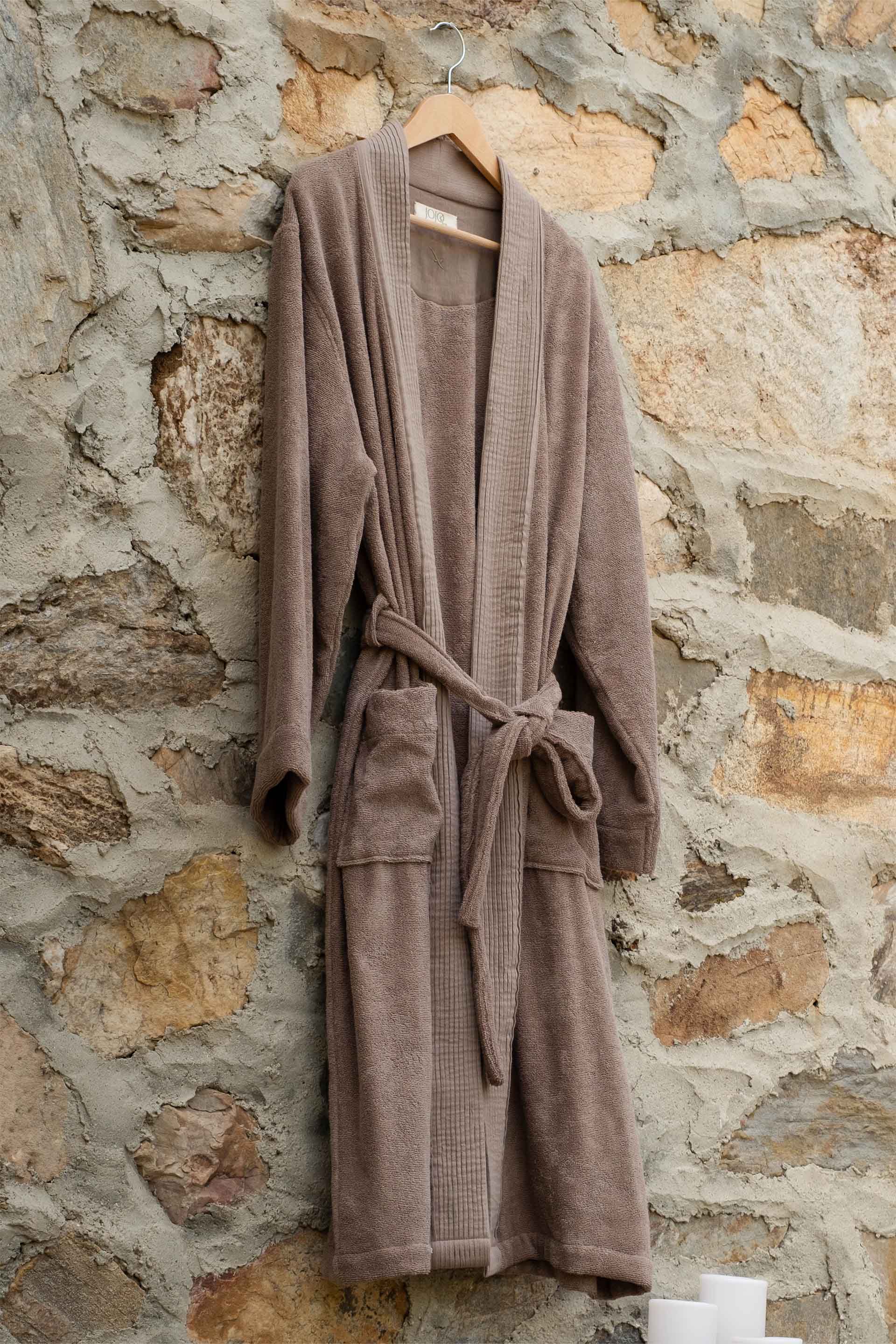 Lavinia Unisex Bornoz Toprak Jojomia Bornoz