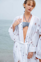 Amor Plaj Kimono Çiçek Desenli Jojomia Kimono