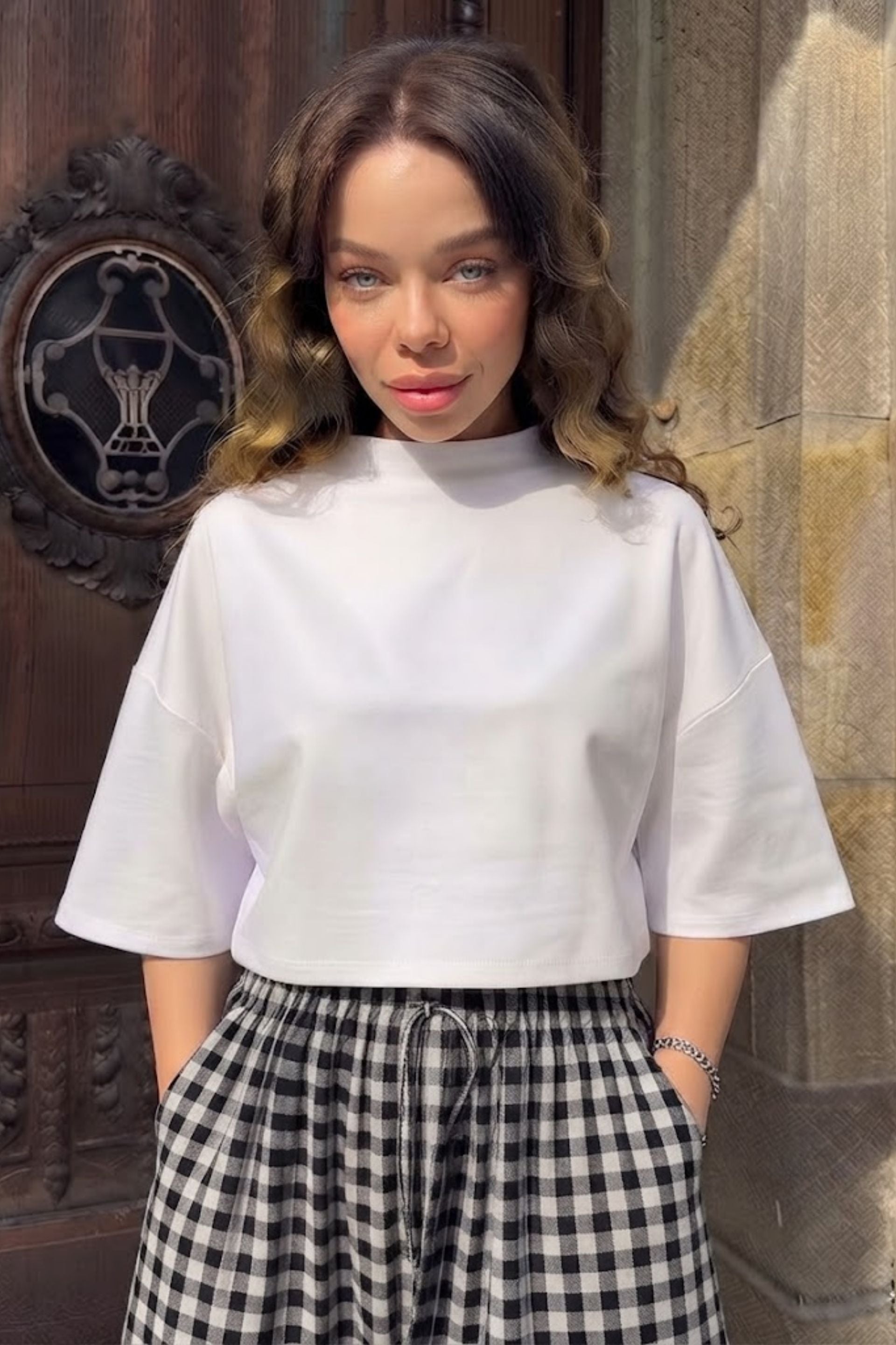 Anesha Crop Basic Tişört Jojomia Kadın Pijama & Ev Giyim