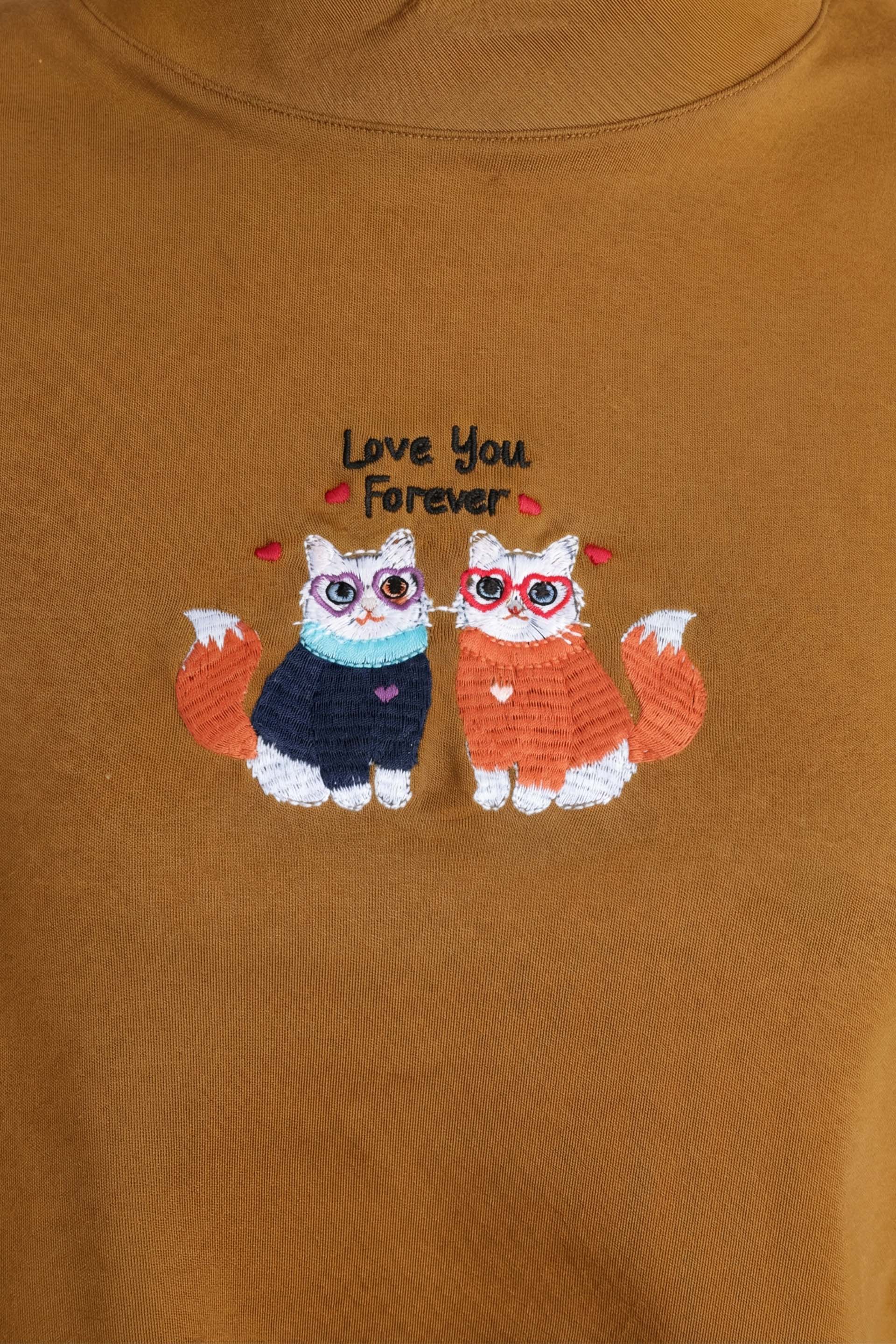 Anesha Kadın Love Nakışlı Pijama Takımı Jojomia