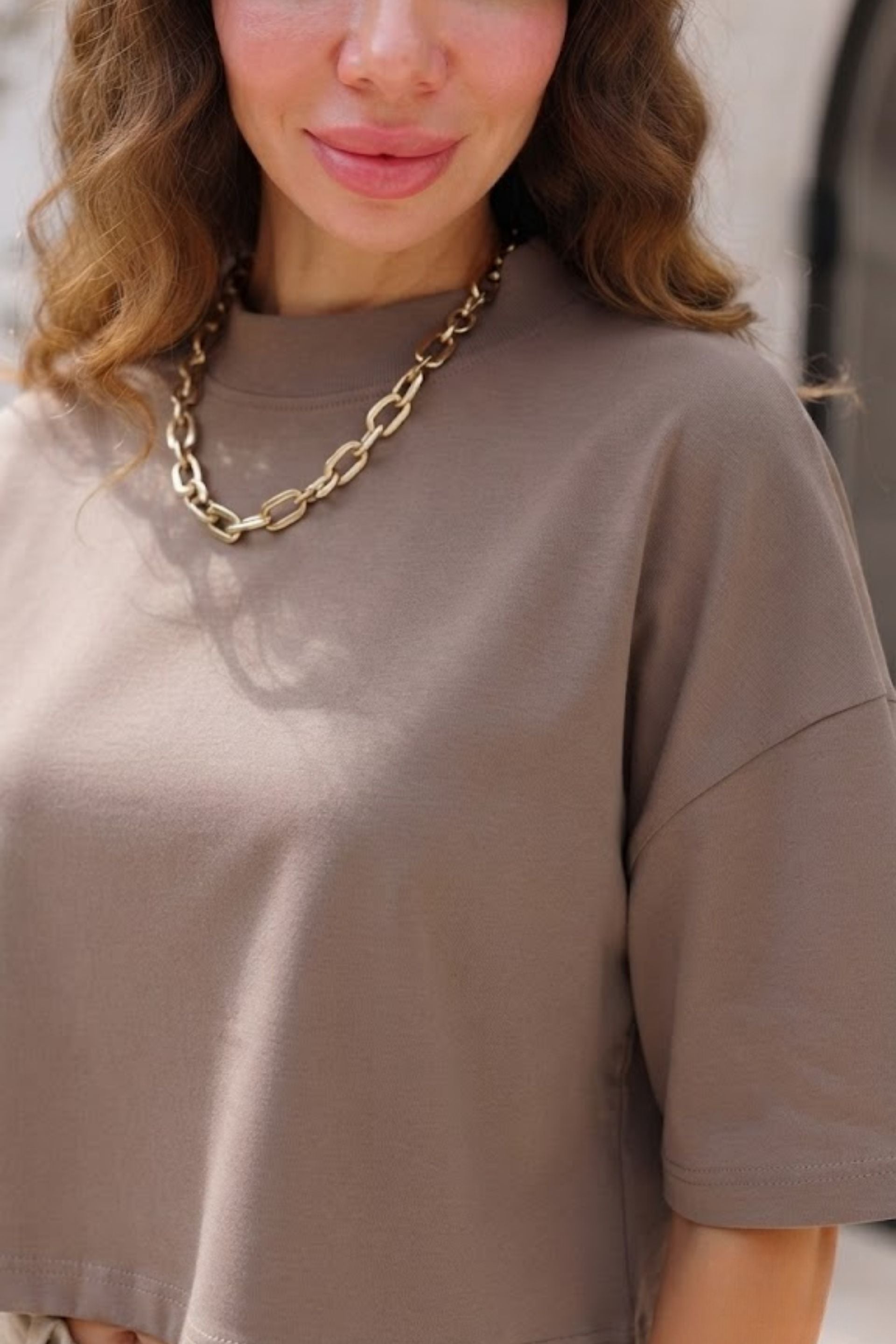 Anesha Crop Basic Tişört Jojomia Kadın Pijama & Ev Giyim