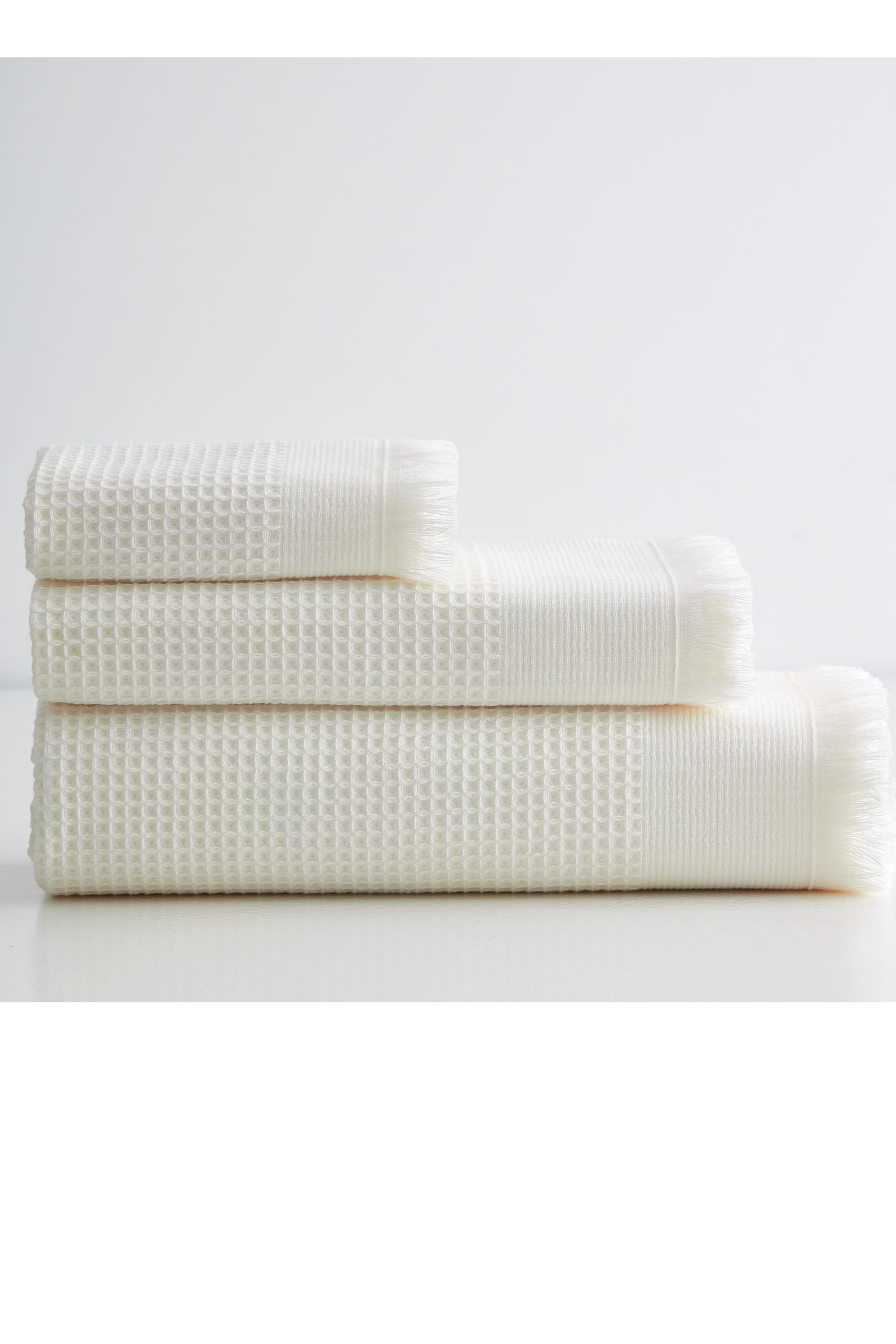ANIKA HAVLU 3LÜ SET KREM 30x50+50x90+100x150 Jojomia