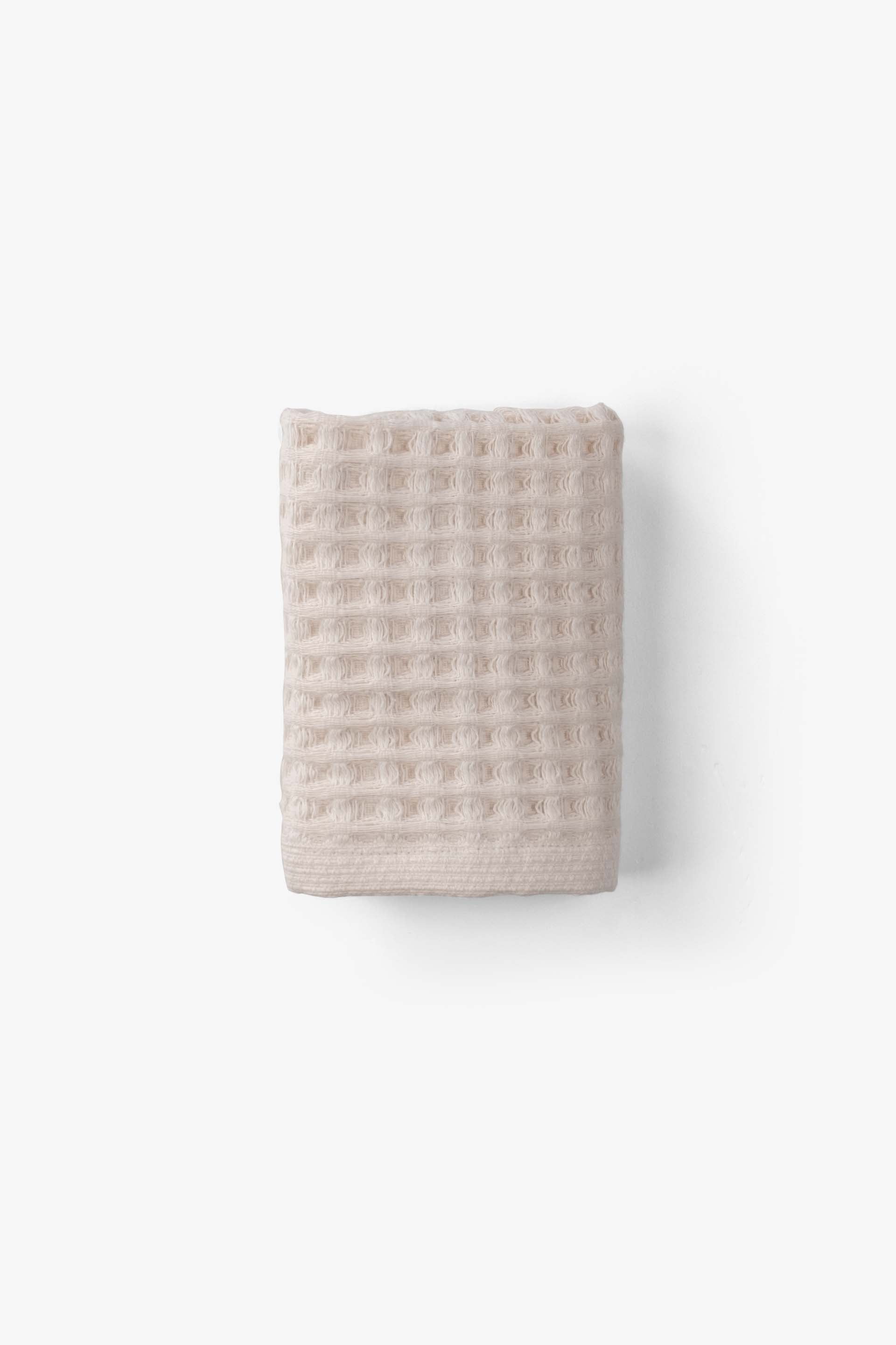 Aqua Line Waffle El Havlusu Seti Krem-Beyaz 30x50 Jojomia El Havlusu