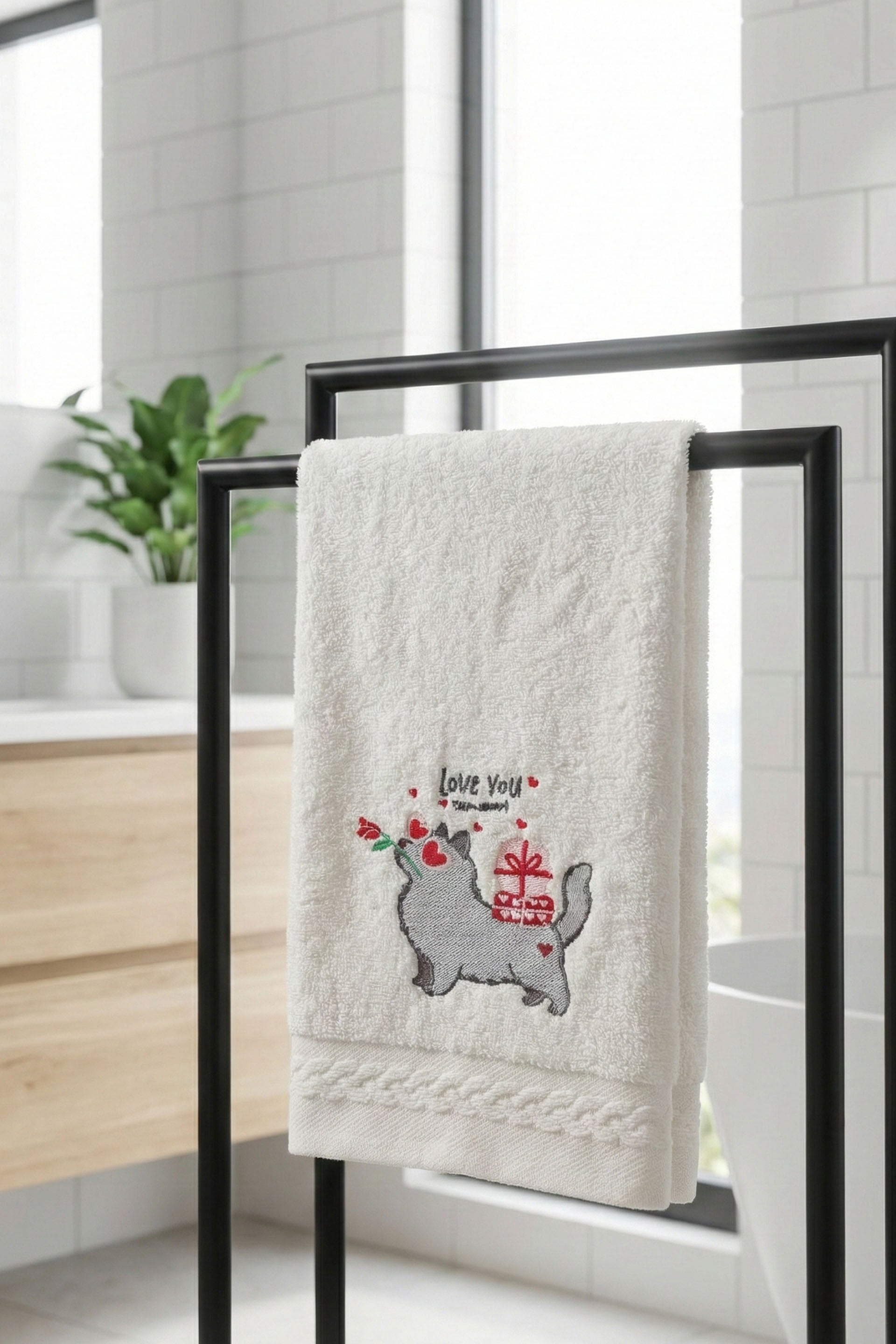 Calida 2'li El Havlusu Love Nakışlı 30x50 Jojomia El Havlusu