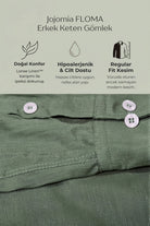 Floma Erkek Keten Gömlek – Lonse Linen™ Jojomia Uzun Kollu Gömlek