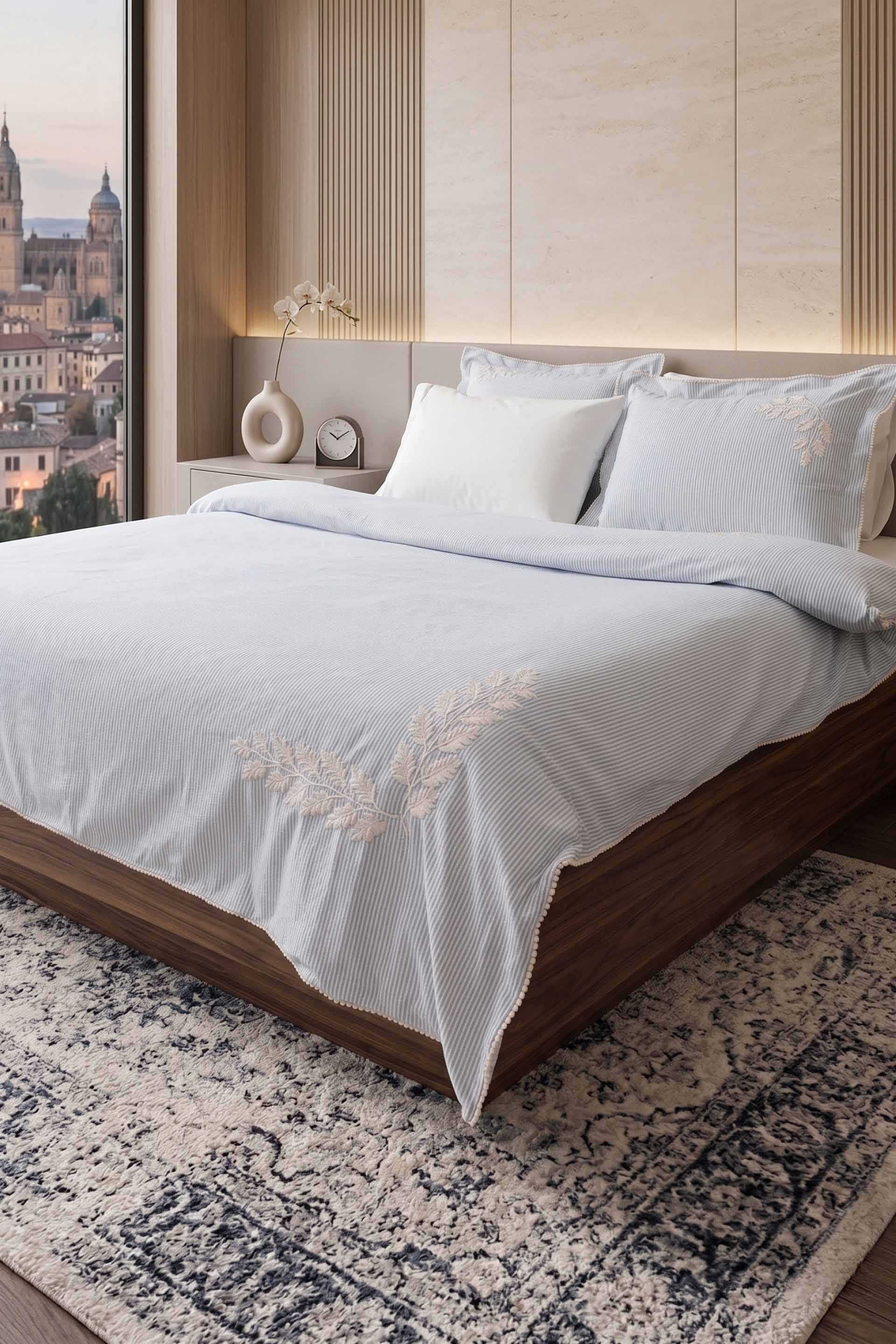 Terra Nevresim Takımı Mavi Taş 240x220 Jojomia