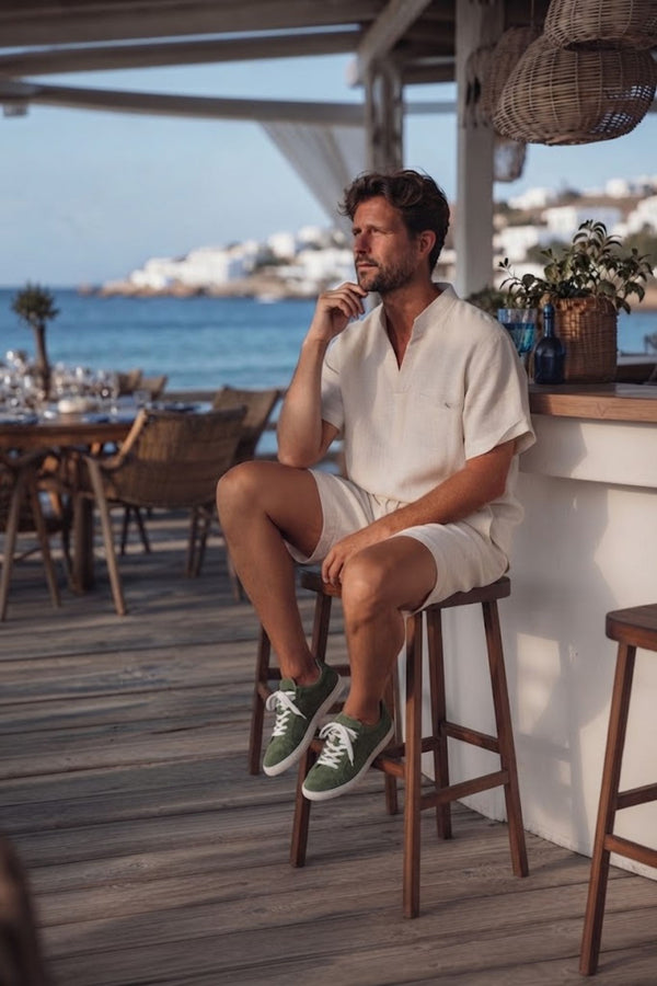 Juan Keten TENCEL™ Erkek Şort stil görseli