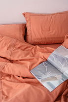 Lavinia Nevresim Takımı Somon 240x220 Jojomia