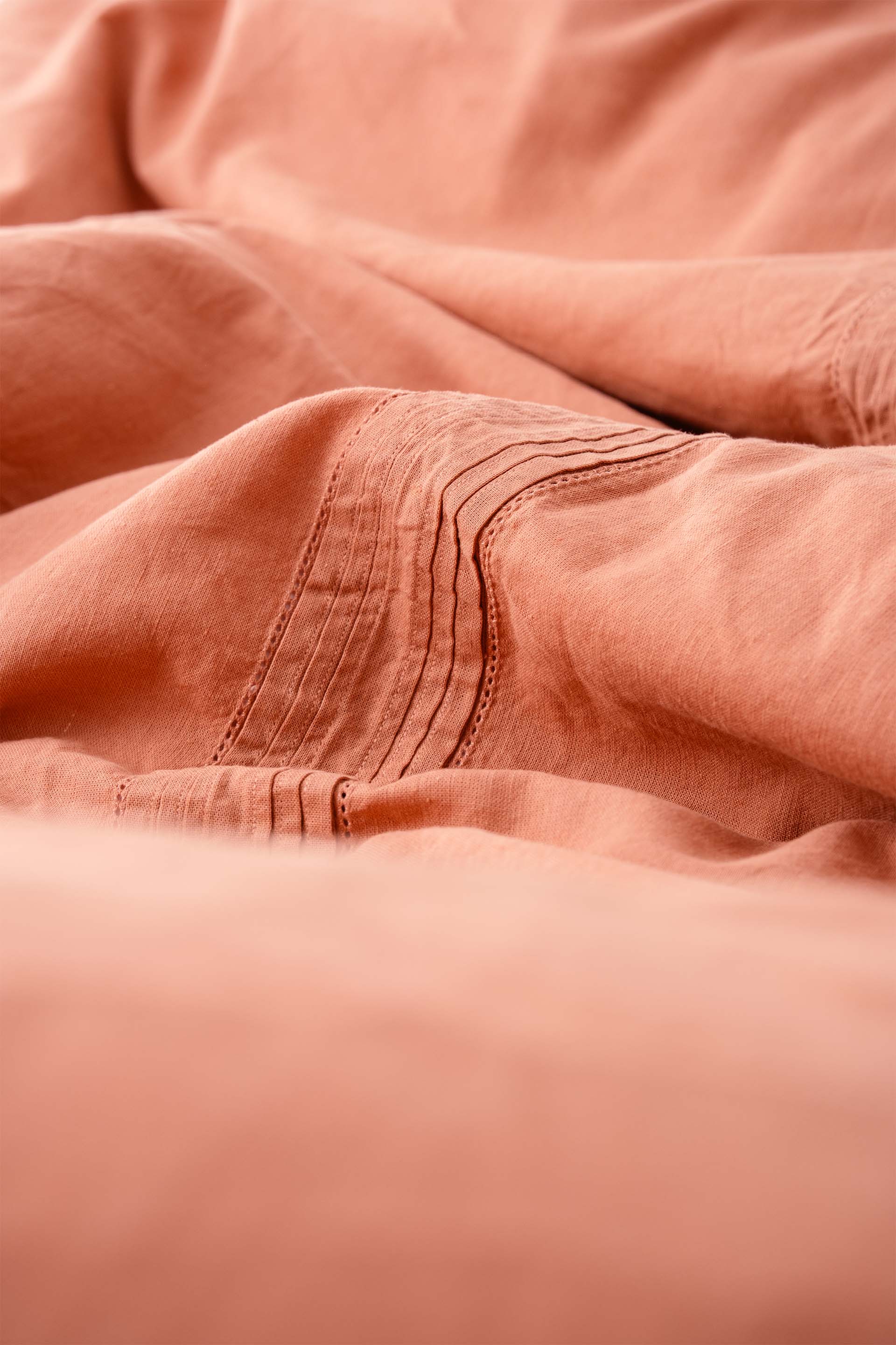 Lavinia Nevresim Takımı Somon 240x220 Jojomia