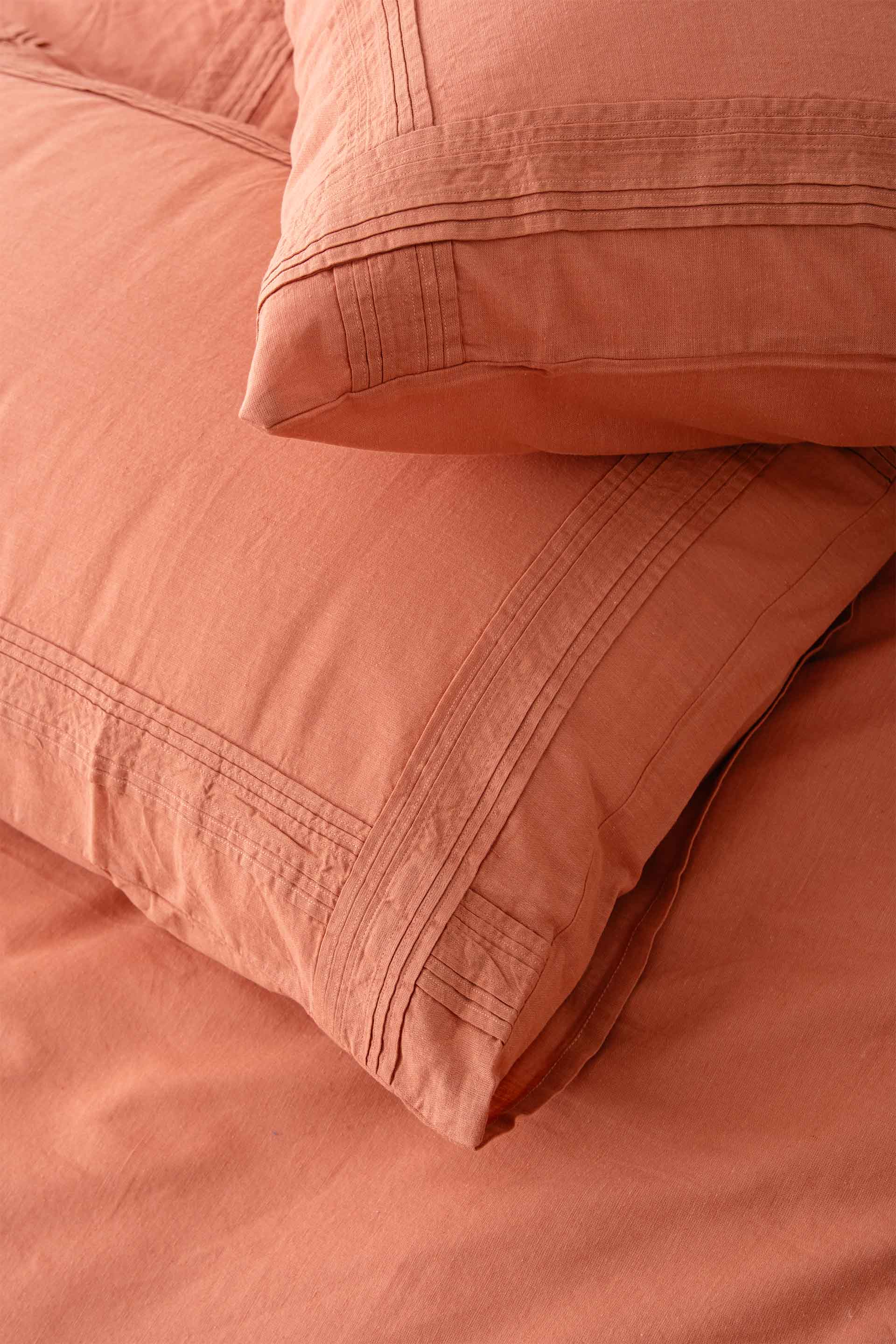 Lavinia Nevresim Takımı Somon 240x220 Jojomia