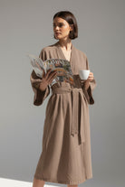 Lavinia Uzun Kollu Kadın Kimono Jojomia Kimono