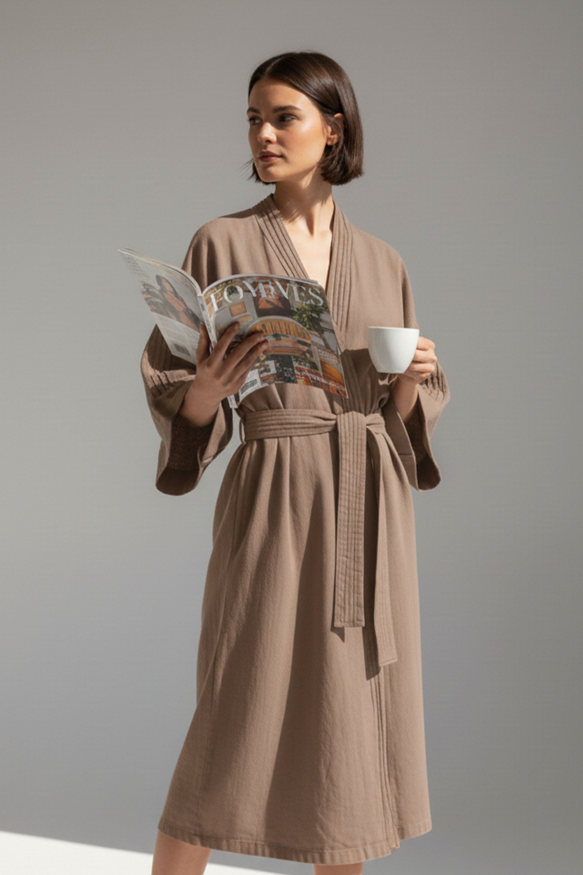 Lavinia Uzun Kollu Kadın Kimono Jojomia Kimono