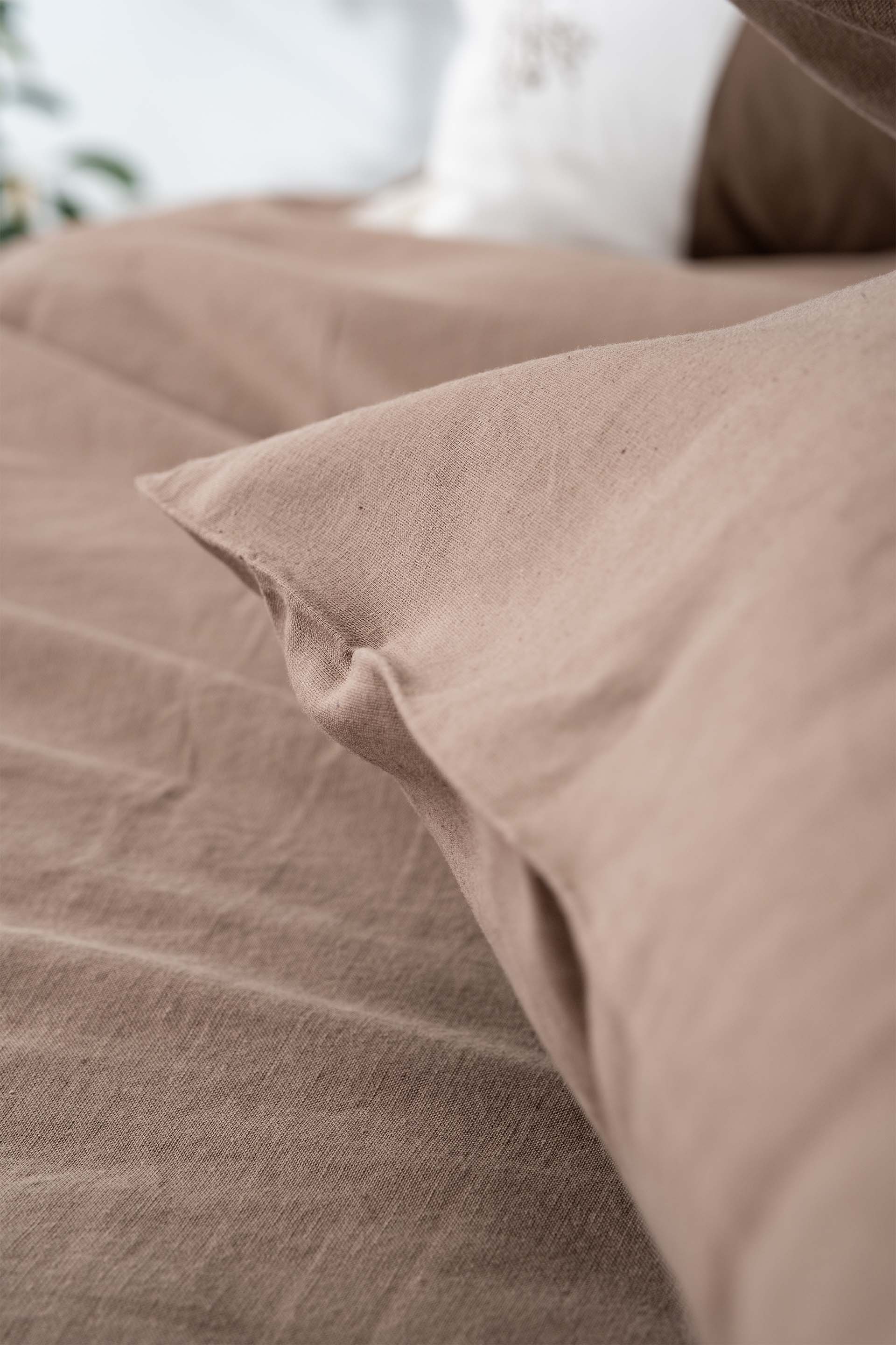 Liz Nevresim Takımı Toprak-Krem 200x220 Jojomia Nevresim Takımı