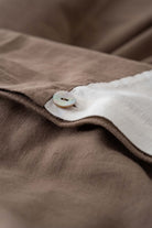 Liz Nevresim Takımı Toprak-Krem 200x220 Jojomia Nevresim Takımı