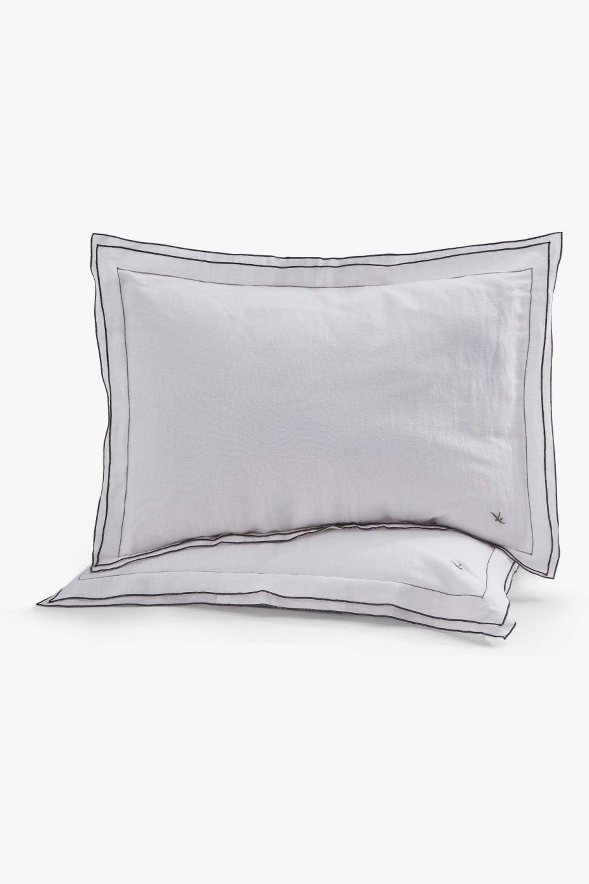 Lole Pamuk Keten Tencel™ Premium Lastikli Çift Kişilik 6 Parça Nevresim Takımı Krem-Antrasit 240x220 cm Jojomia Nevresim Takımı