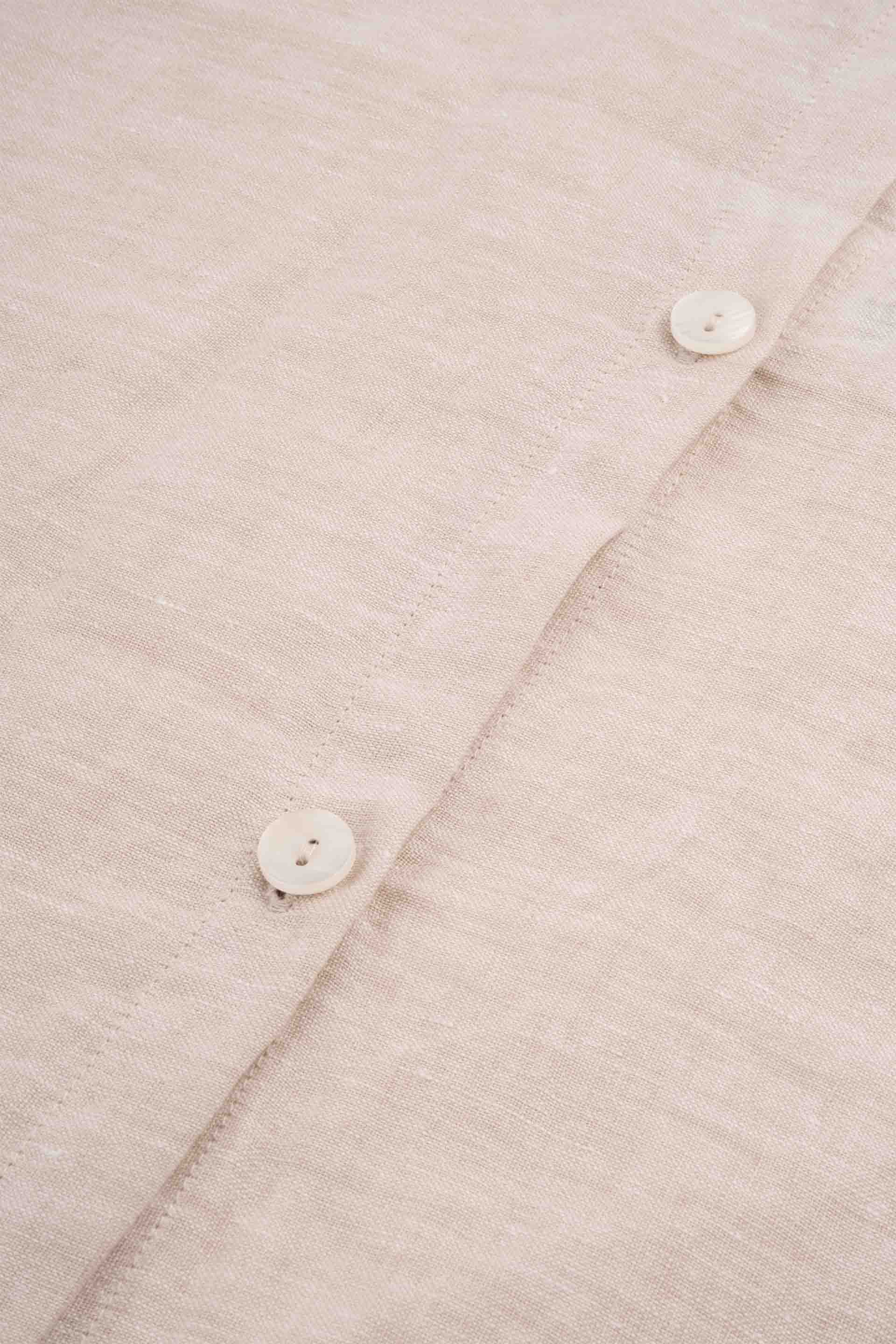 Lona Keten Düğmeli Kırlent Kılıfı 2'li 40x40 Jojomia Kırlent Kılıfı