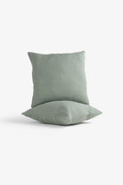 Lona Keten Düğmeli Kırlent Kılıfı 2'li 40x40 Jojomia Kırlent Kılıfı