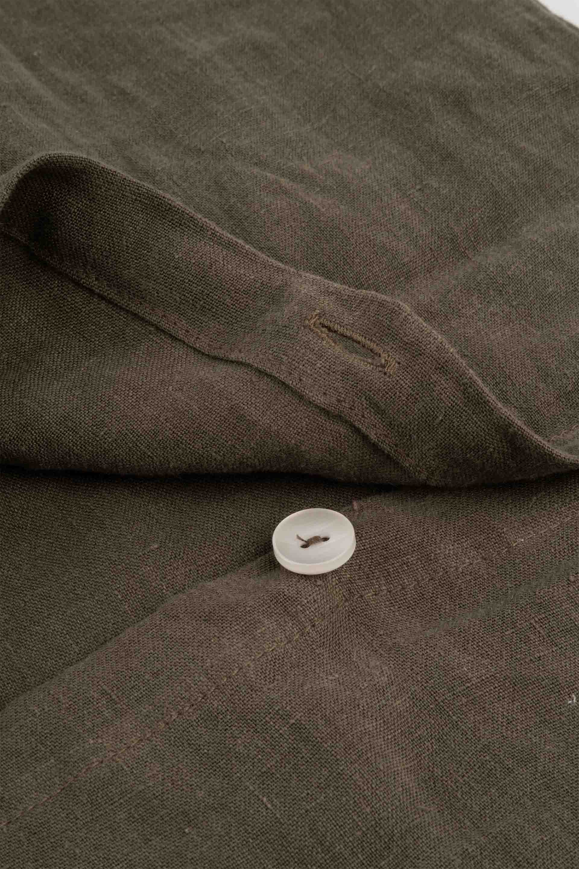 Lona Keten Düğmeli Kırlent Kılıfı 2'li 40x40 Jojomia Kırlent Kılıfı