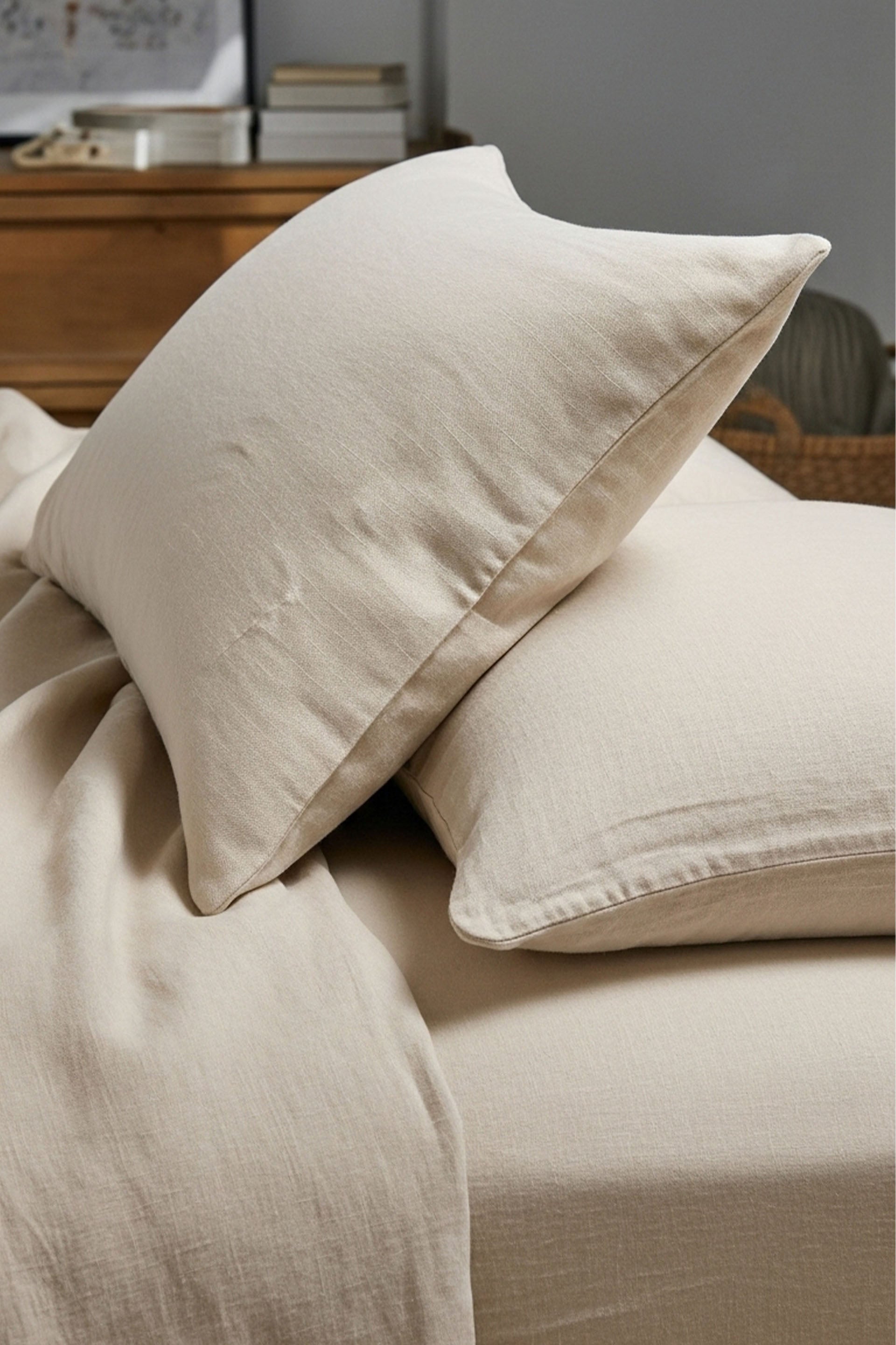 Lona 2'li Keten Yastık Kılıfı 50x70 Jojomia Yastık Kılıfı