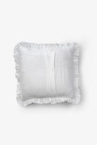 Lona Keten Fırfırlı Kırlent Kılıfı 2'li 40x40 Jojomia Kırlent Kılıfı