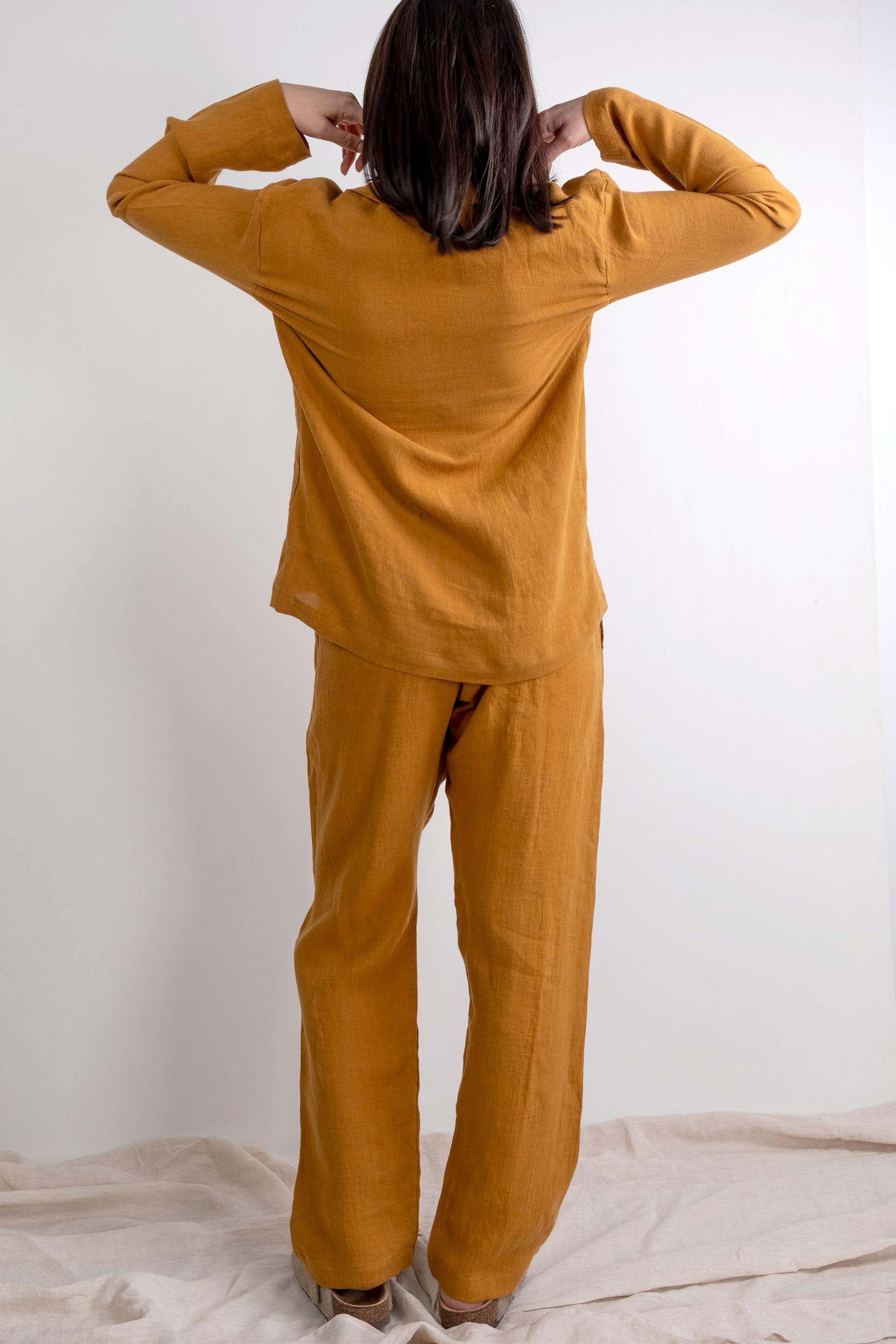 Lona Kadın Keten Pijama Takımı Jojomia