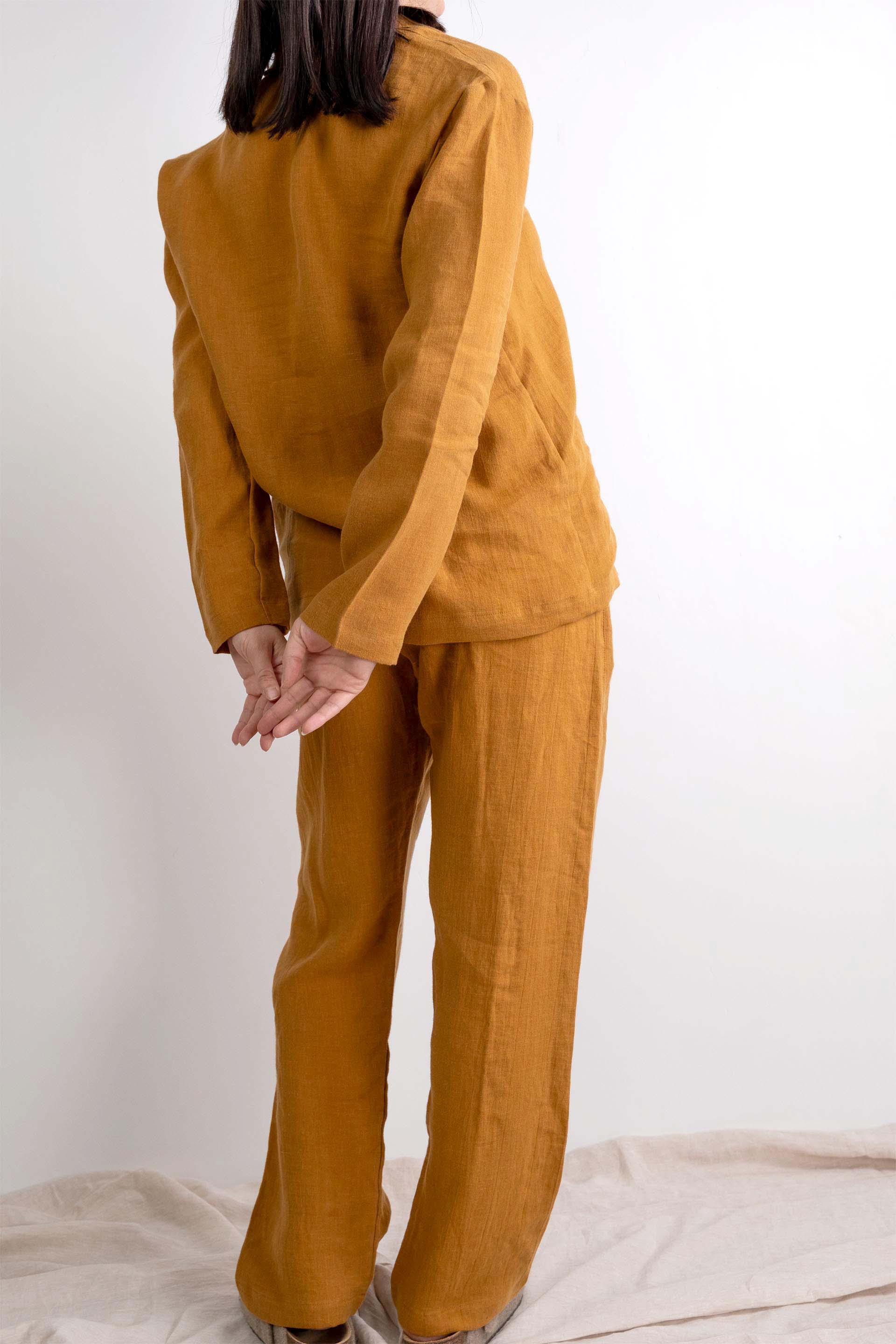 Lona Kadın Keten Pijama Takımı Jojomia