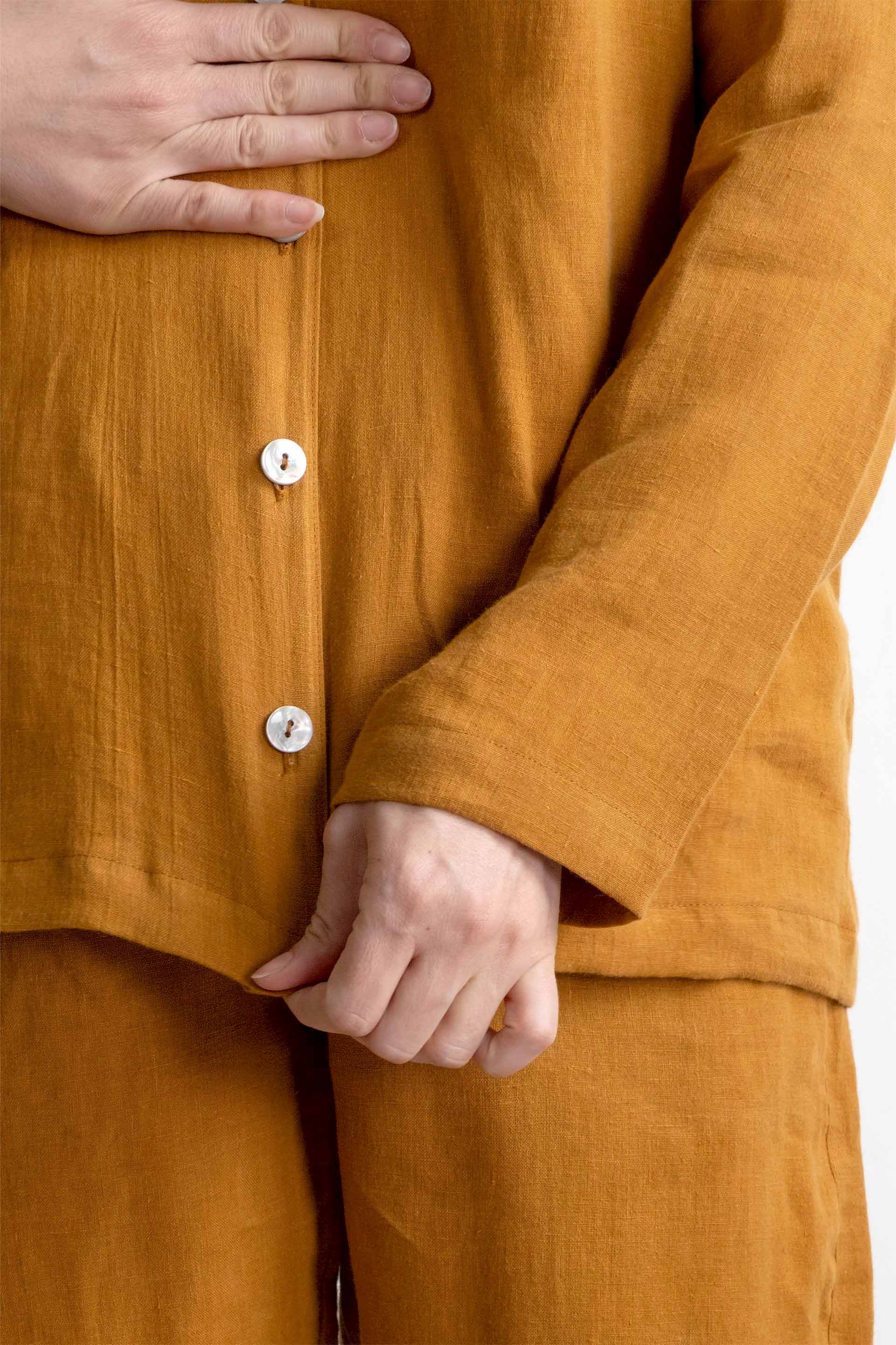 Lona Kadın Keten Pijama Takımı Jojomia