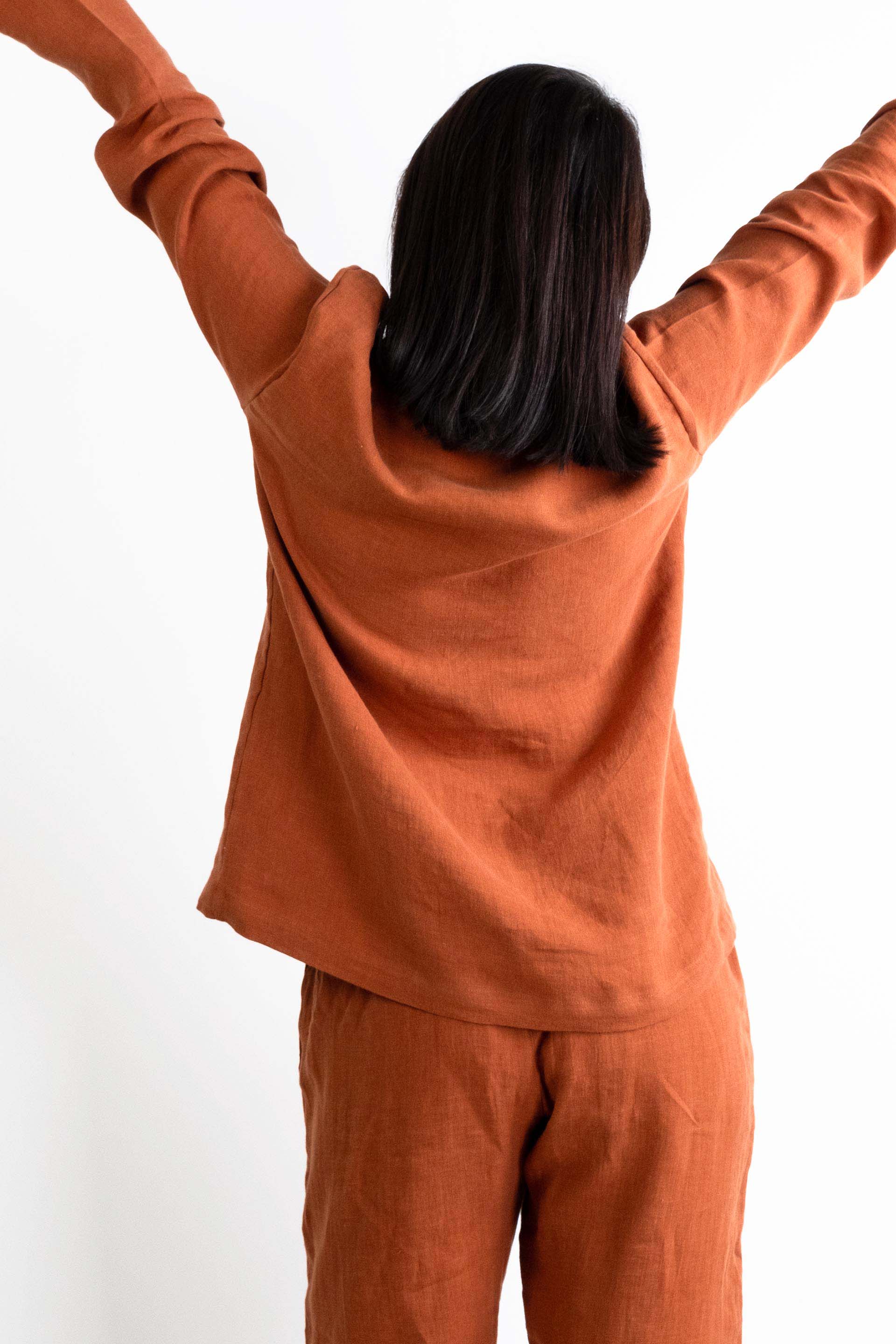 Lona Kadın Keten Pijama Takımı Jojomia