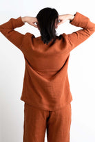 Lona Kadın Keten Pijama Takımı Jojomia