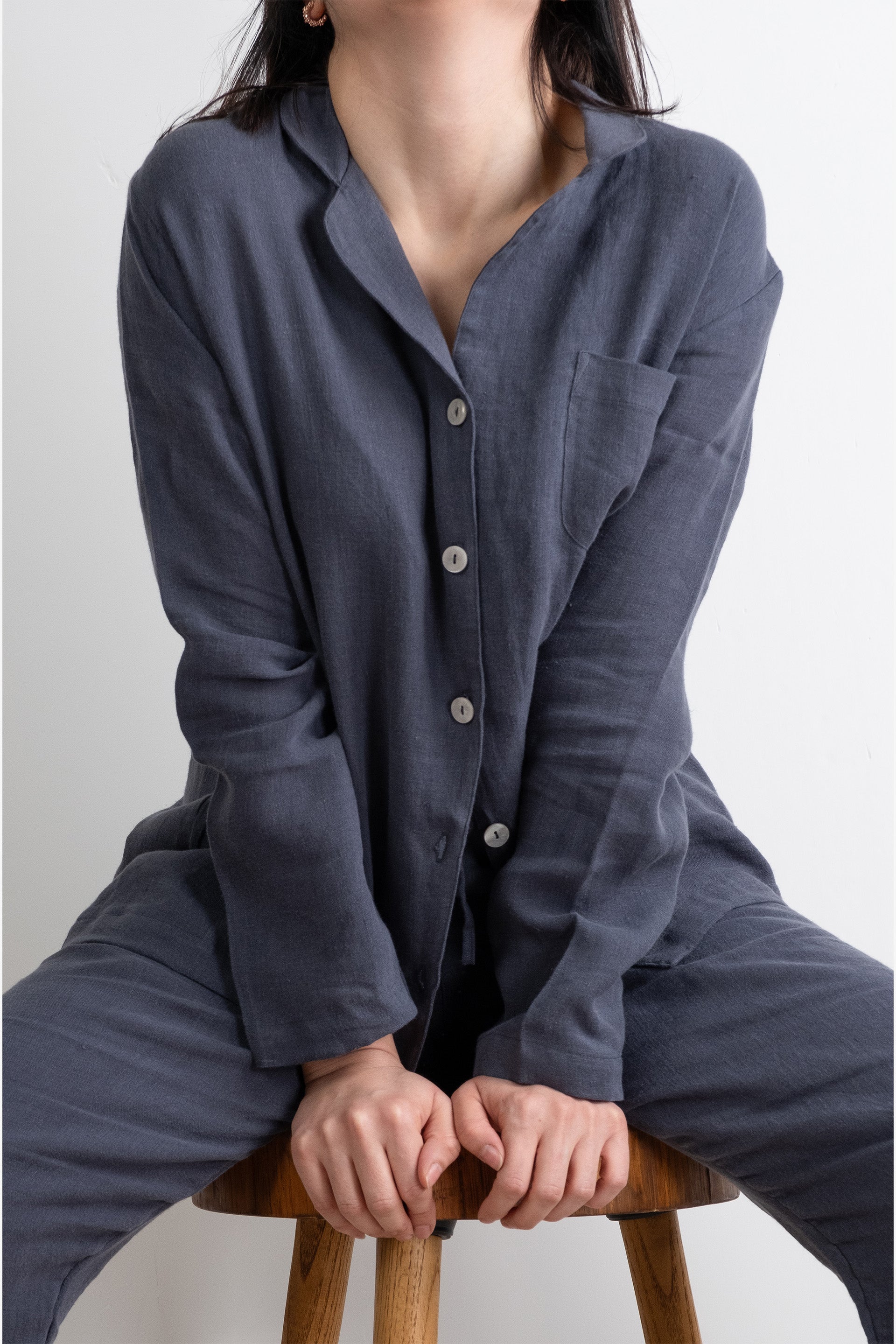 Lona Kadın Keten Pijama Takımı Jojomia