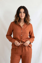 Lona Kadın Keten Pijama Takımı Jojomia