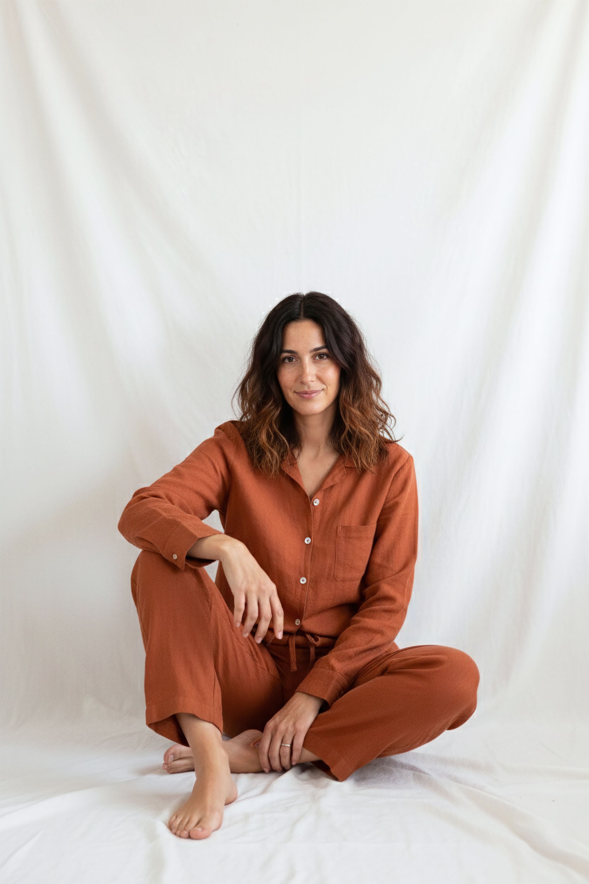 Lona Kadın Keten Pijama Takımı Jojomia