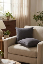 Lona Keten Düğmeli Kırlent Kılıfı 2'li 40x40 Jojomia Kırlent Kılıfı