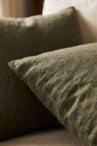 Lona Keten Düğmeli Kırlent Kılıfı 2'li 40x40 Jojomia Kırlent Kılıfı