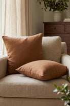 Lona Keten Düğmeli Kırlent Kılıfı 2'li 40x40 Jojomia Kırlent Kılıfı