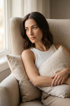 Lona Keten Düğmeli Kırlent Kılıfı 2'li 40x40 Jojomia Kırlent Kılıfı