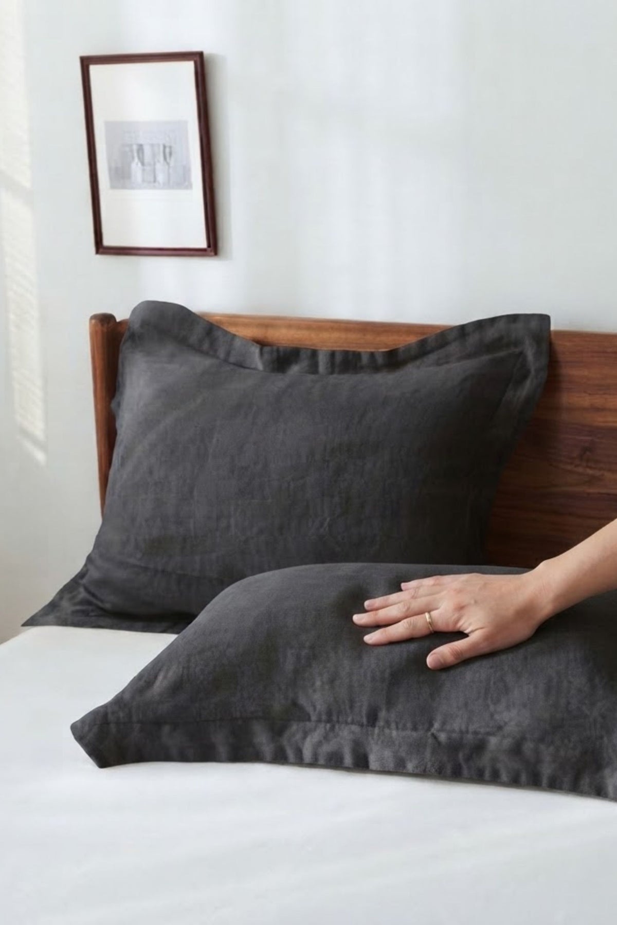 Lona Oxford Yastık Kılıfı | 60×80 cm | %100 Keten Jojomia Yastık Kılıfı