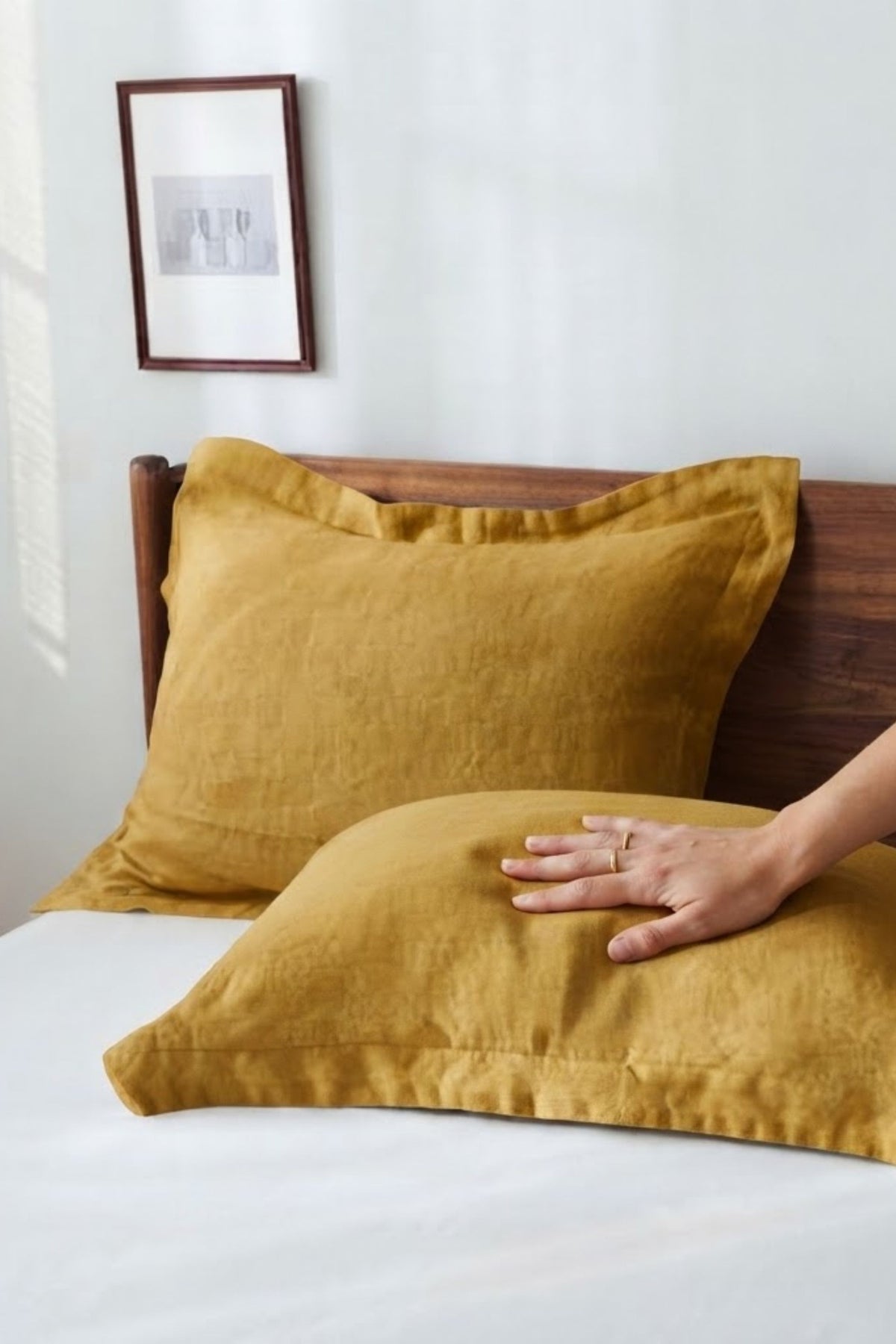 Lona Oxford Yastık Kılıfı | 60×80 cm | %100 Keten Jojomia Yastık Kılıfı